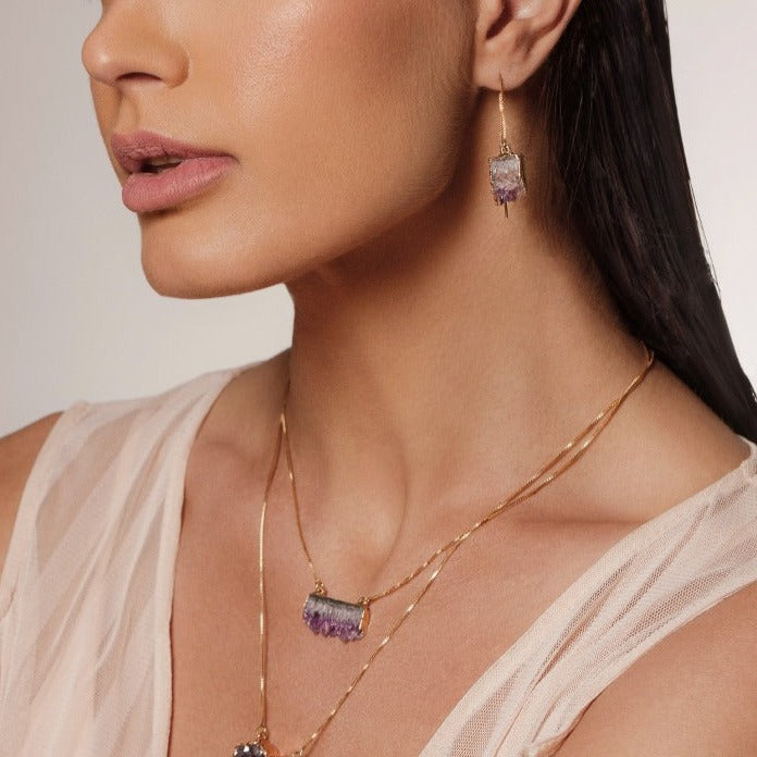 Amethyst Druse Necklace