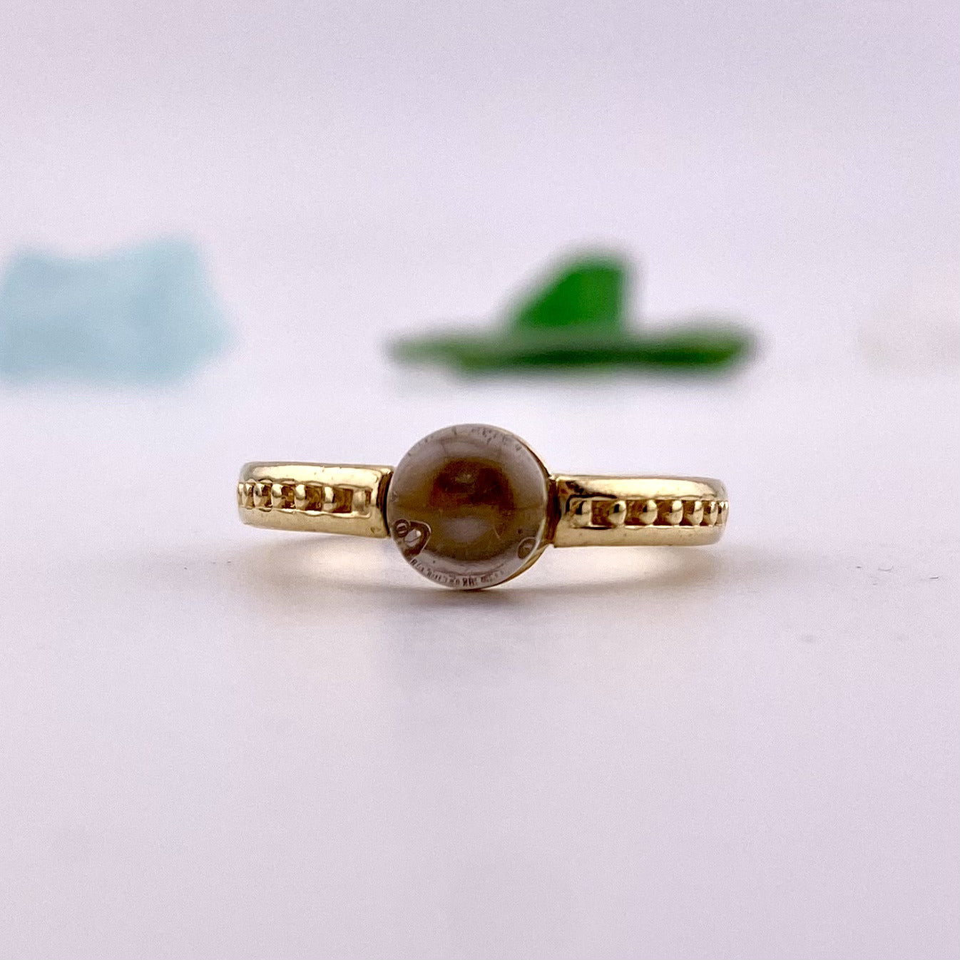 Smoky Quartz Solitaire Ring