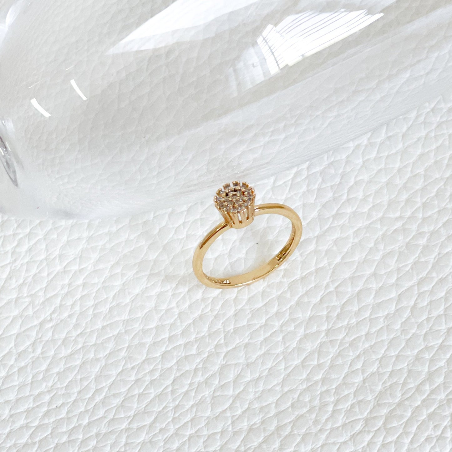 Zirconia Flower Solitaire