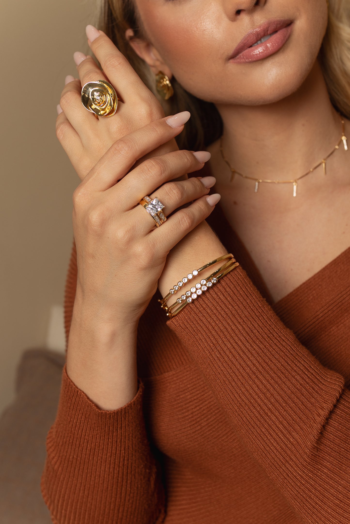 Dual Band Zirconia Ring