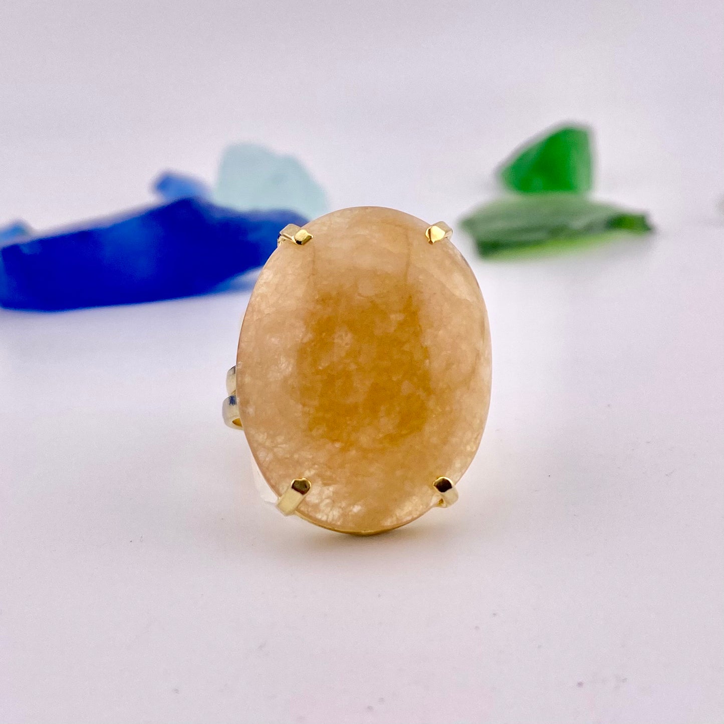 Citrine Cabochon Ring