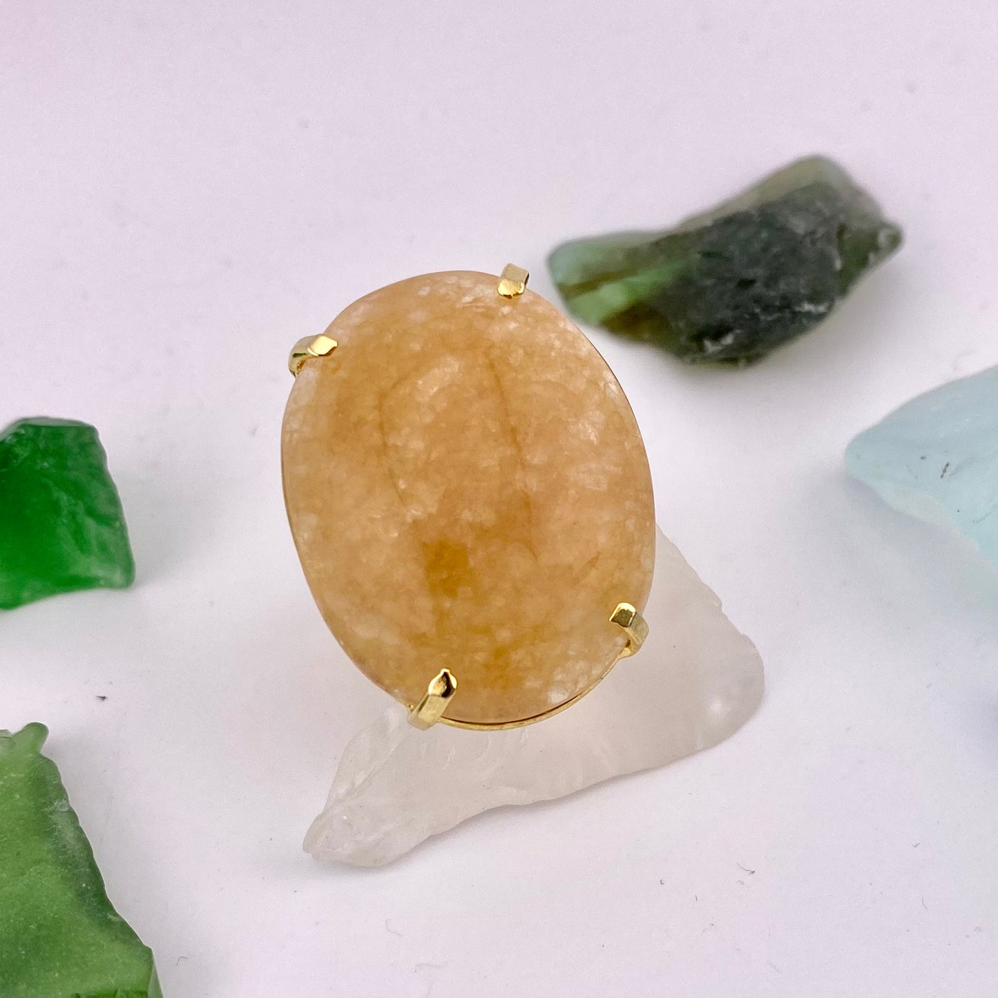 Citrine Cabochon Ring
