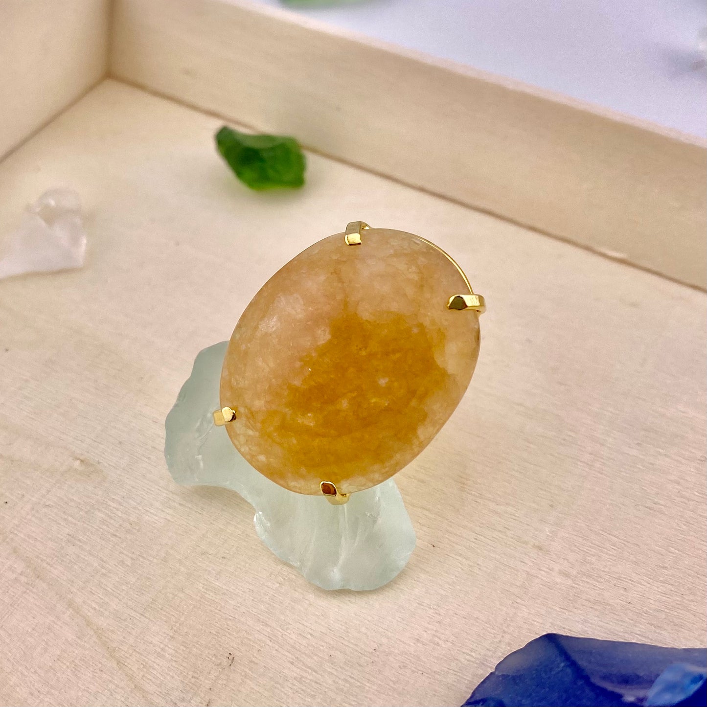 Citrine Cabochon Ring