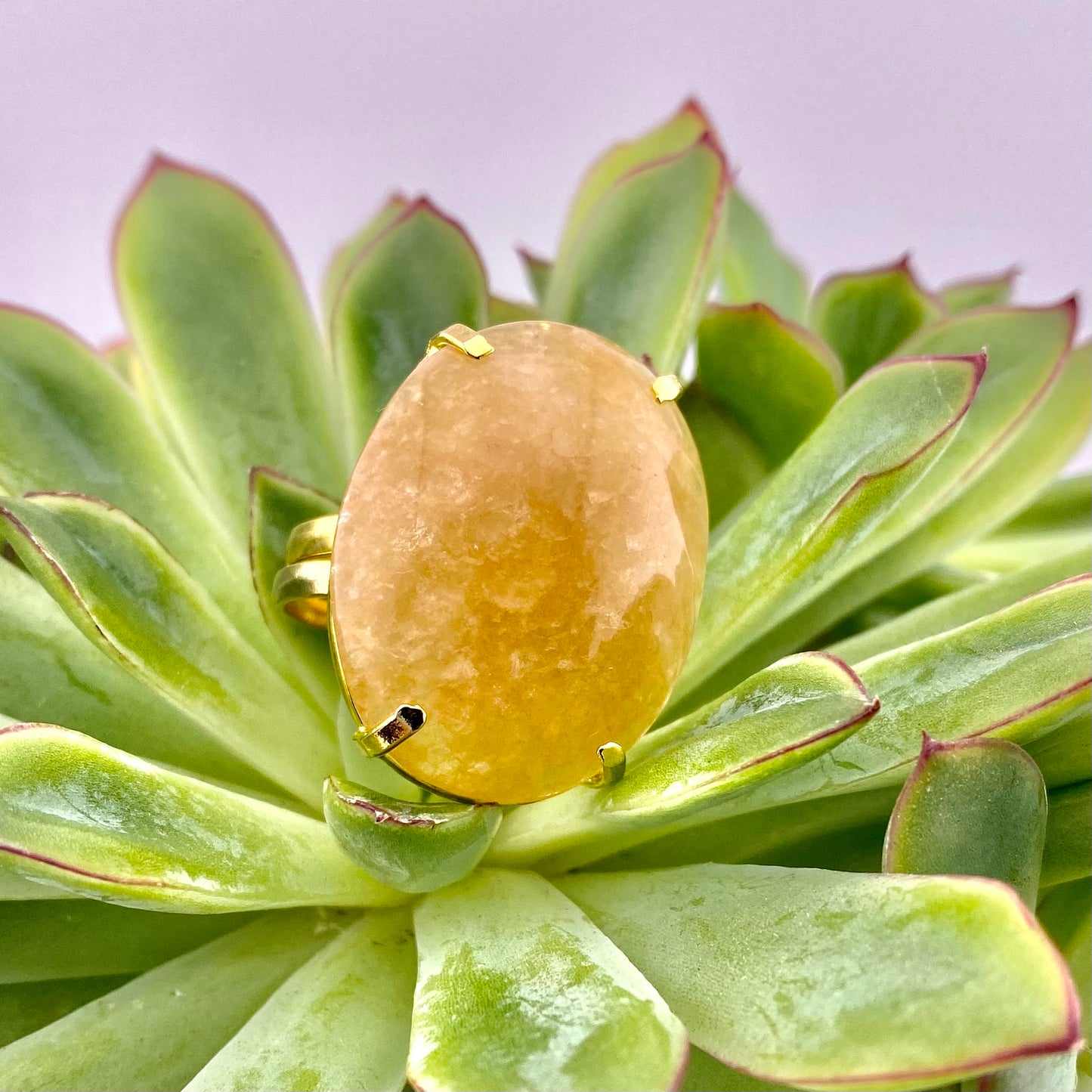 Citrine Cabochon Ring