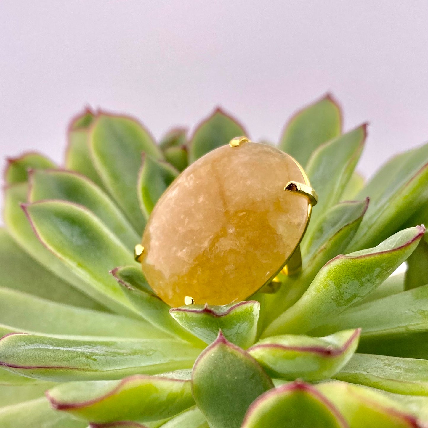Citrine Cabochon Ring
