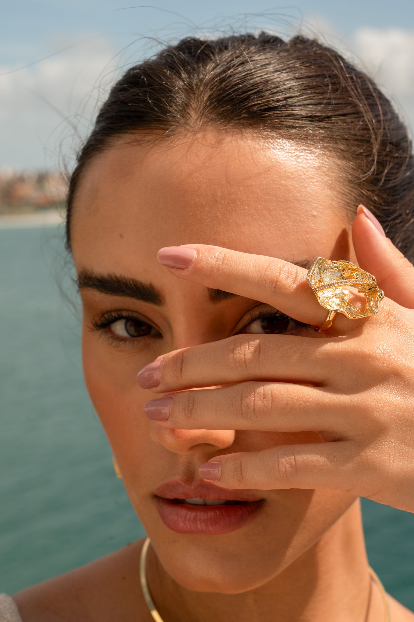 Organic Lily Petal Ring