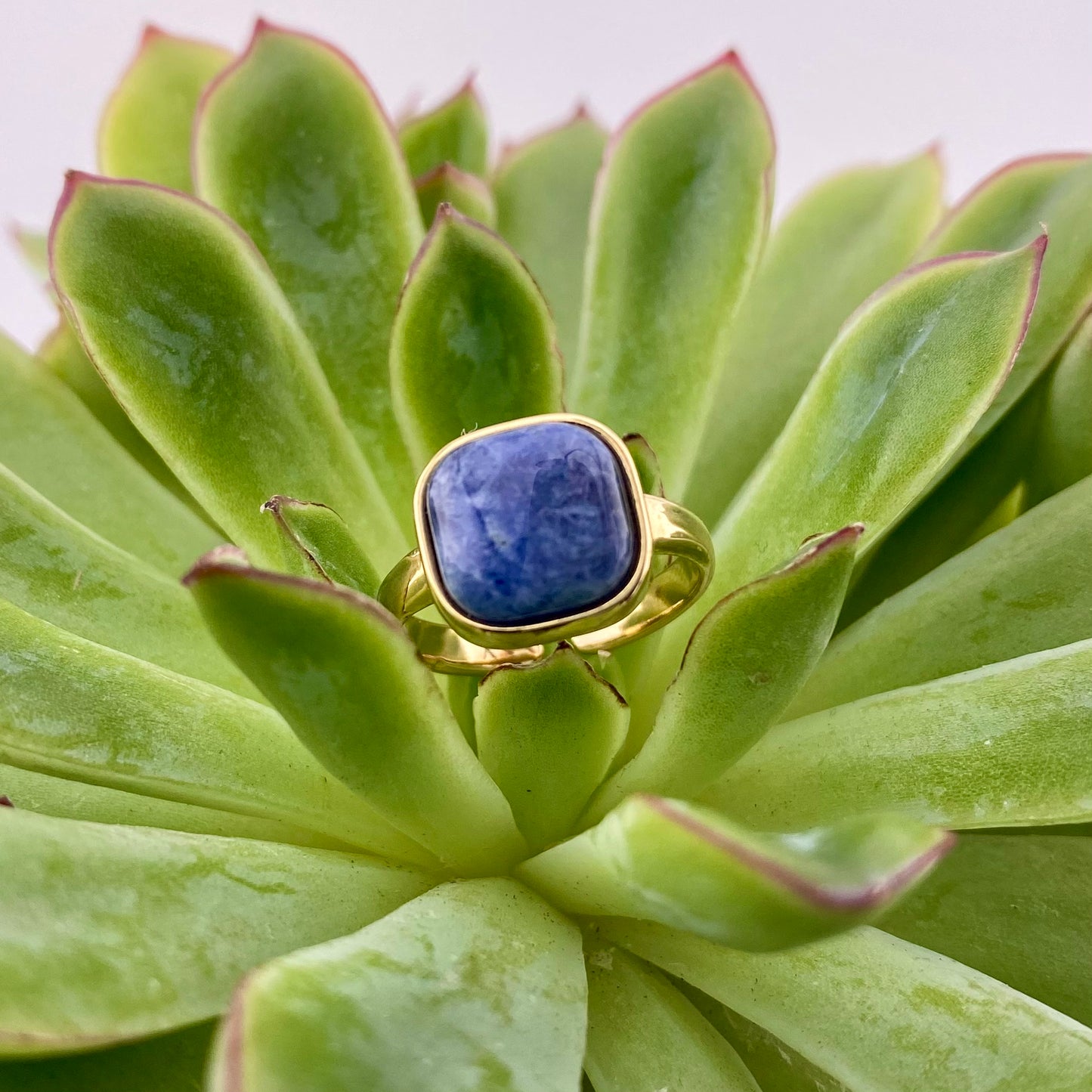 Sodalite Square Ring