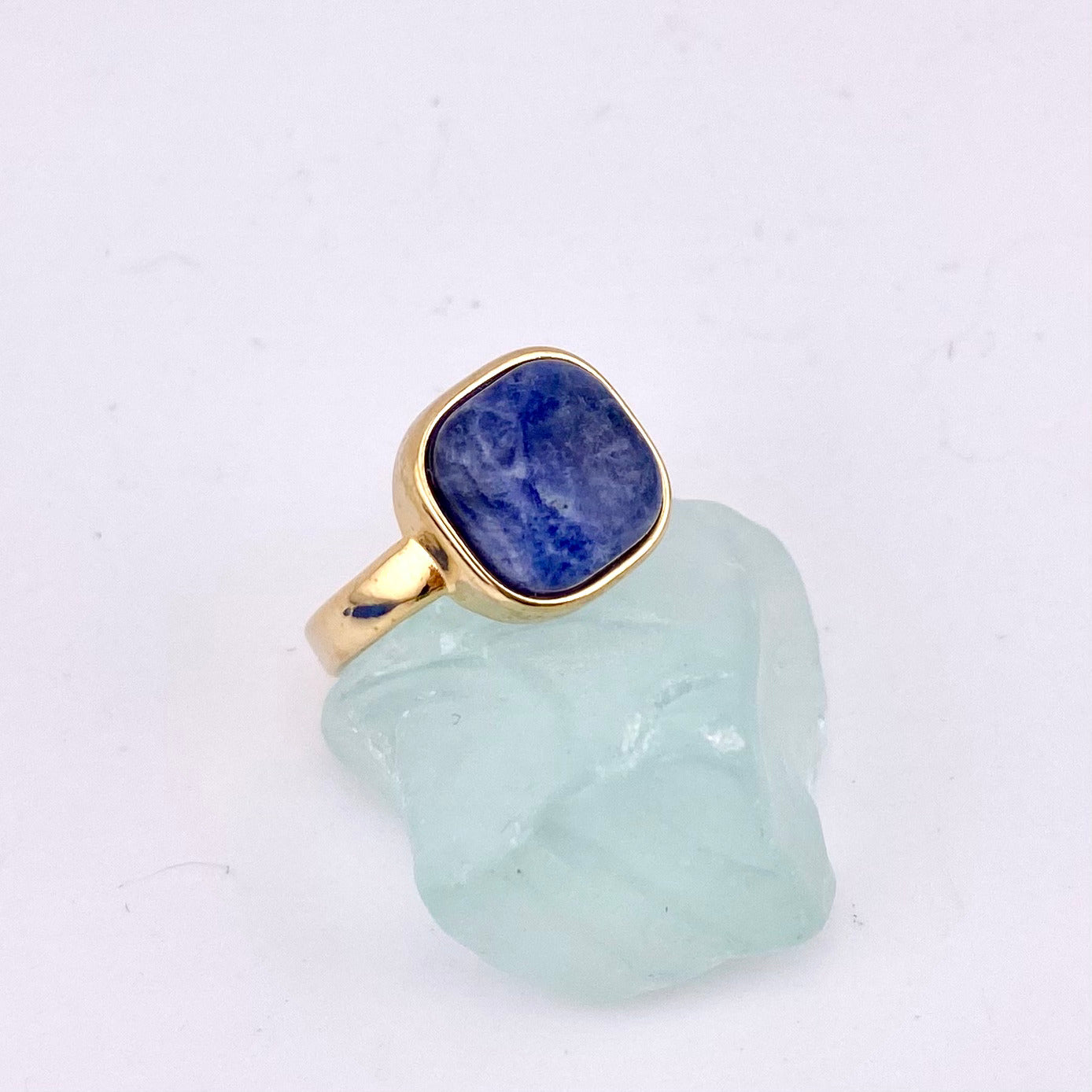 Sodalite Square Ring