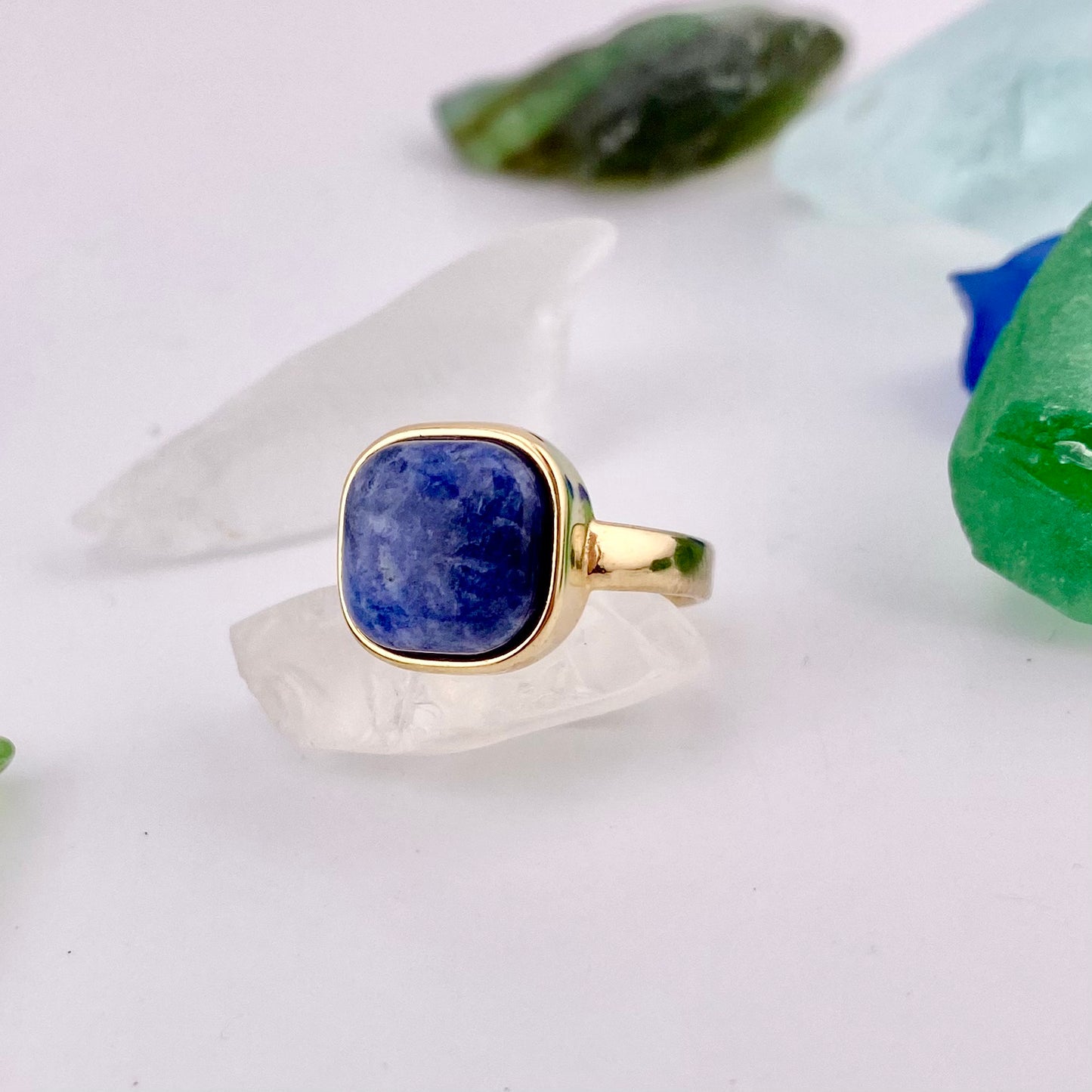 Sodalite Square Ring