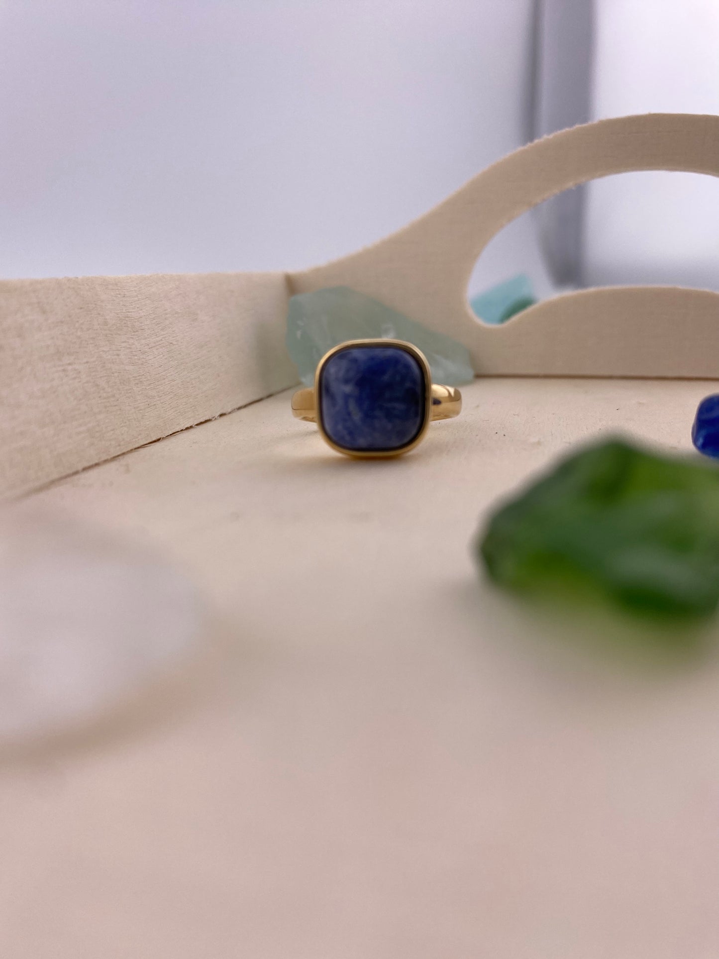 Sodalite Square Ring