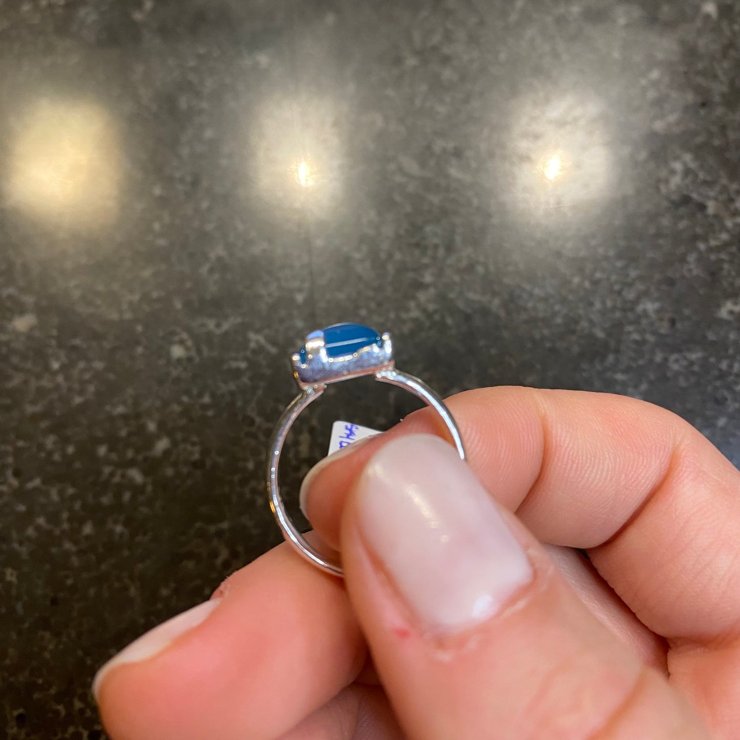Sky Blue Agate Ring