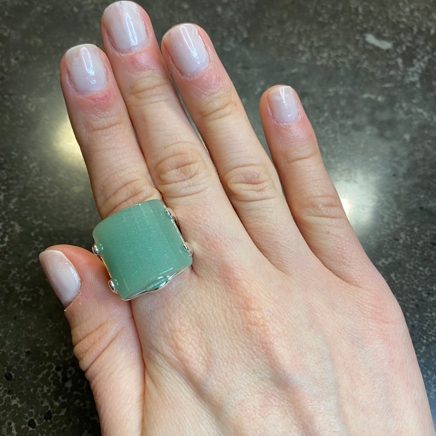 Green Quartz Ring