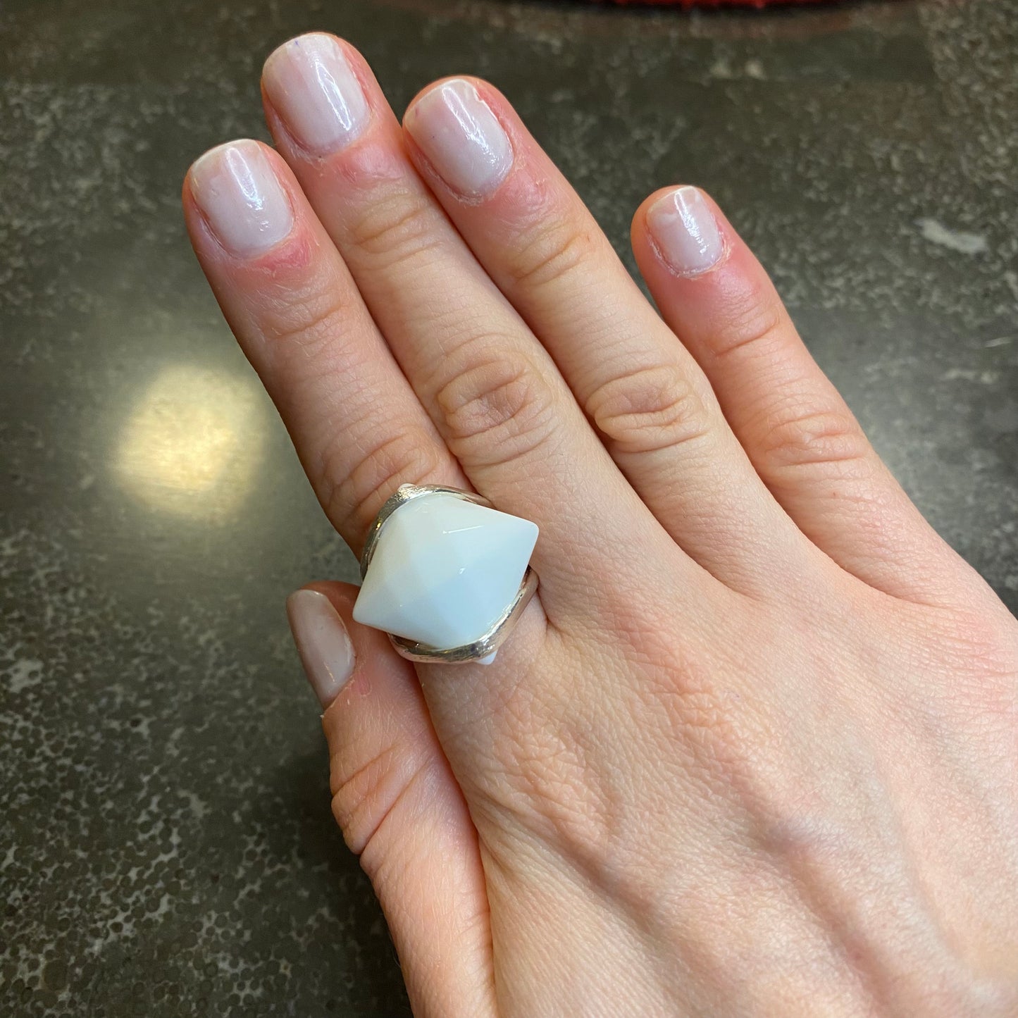 White Quartz Ring