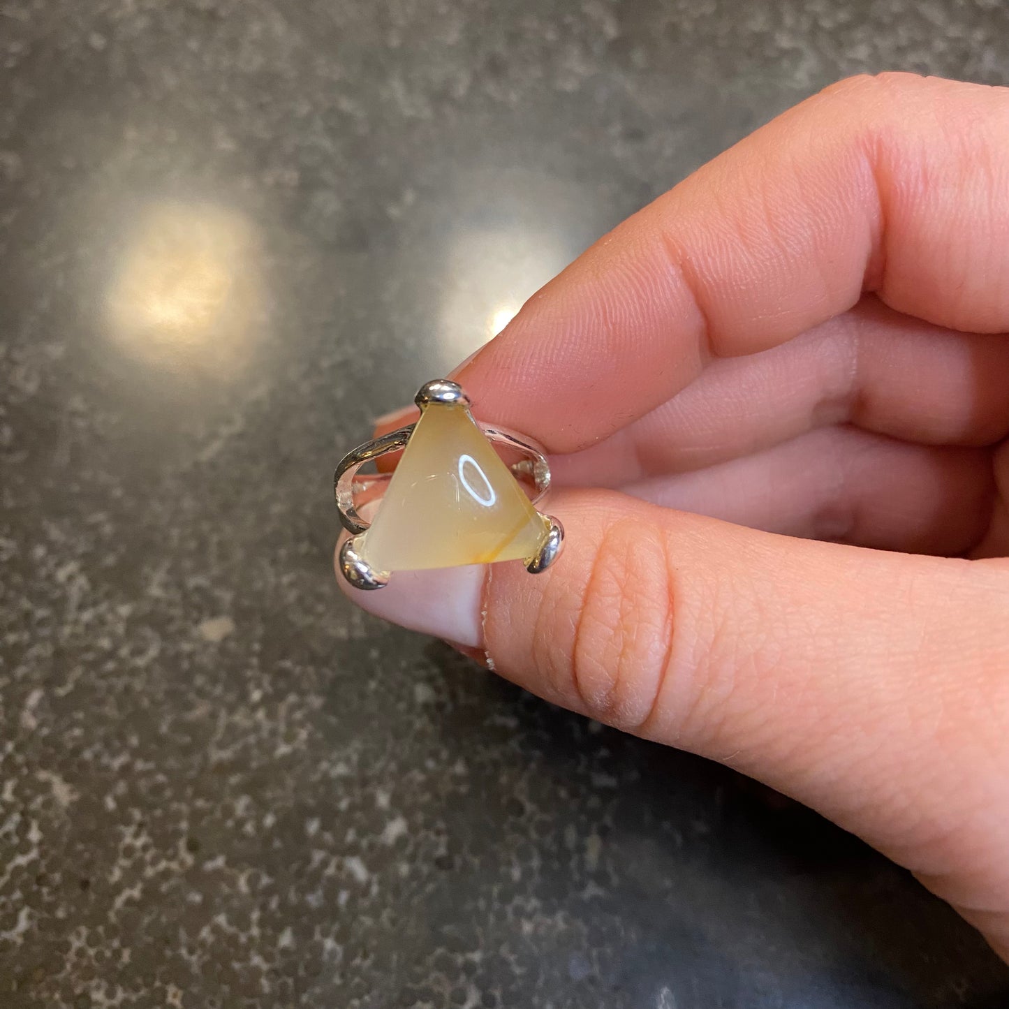 Natural Agate Ring
