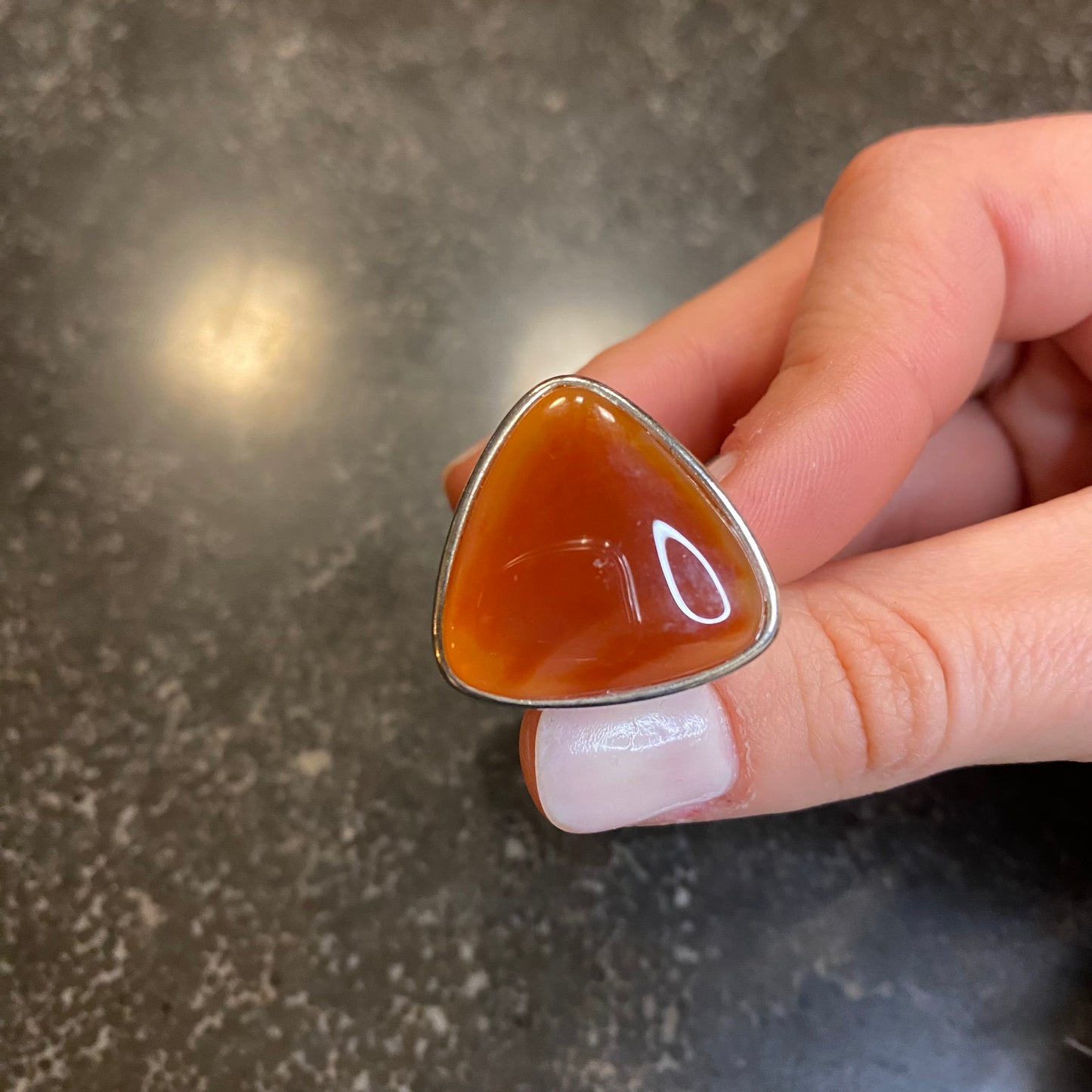 Red Agate Ring