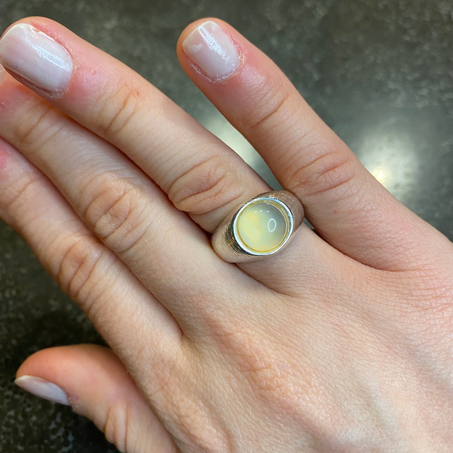 Natural Agate Ring