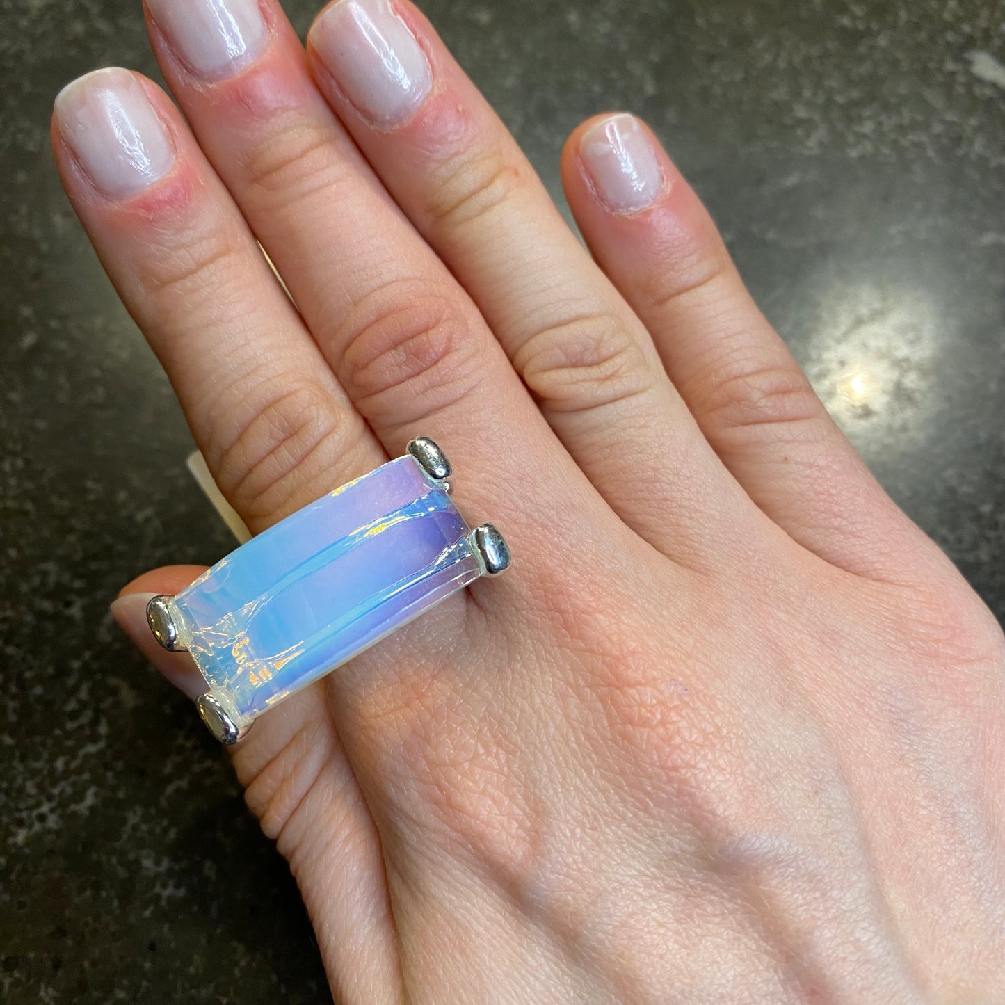 Moonstone Opalite Ring