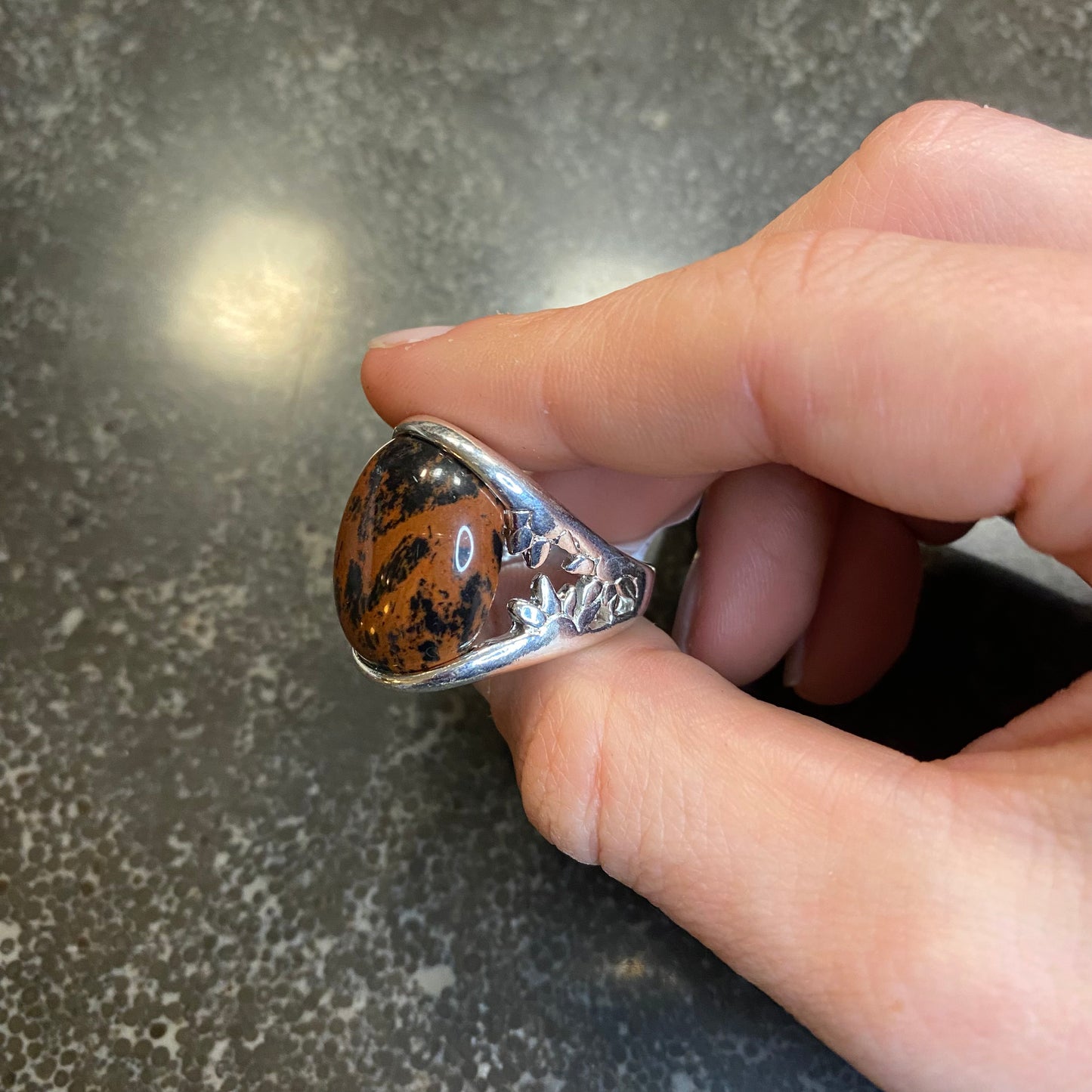 Polychrome Jasper Ring
