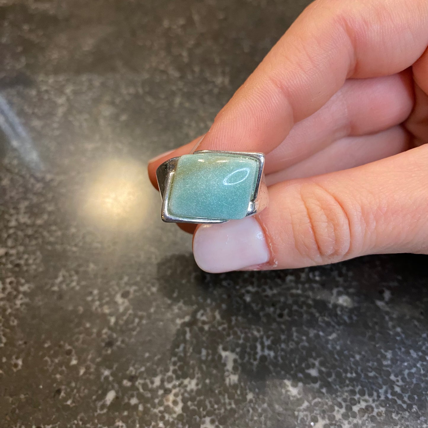 Green Quartz Ring