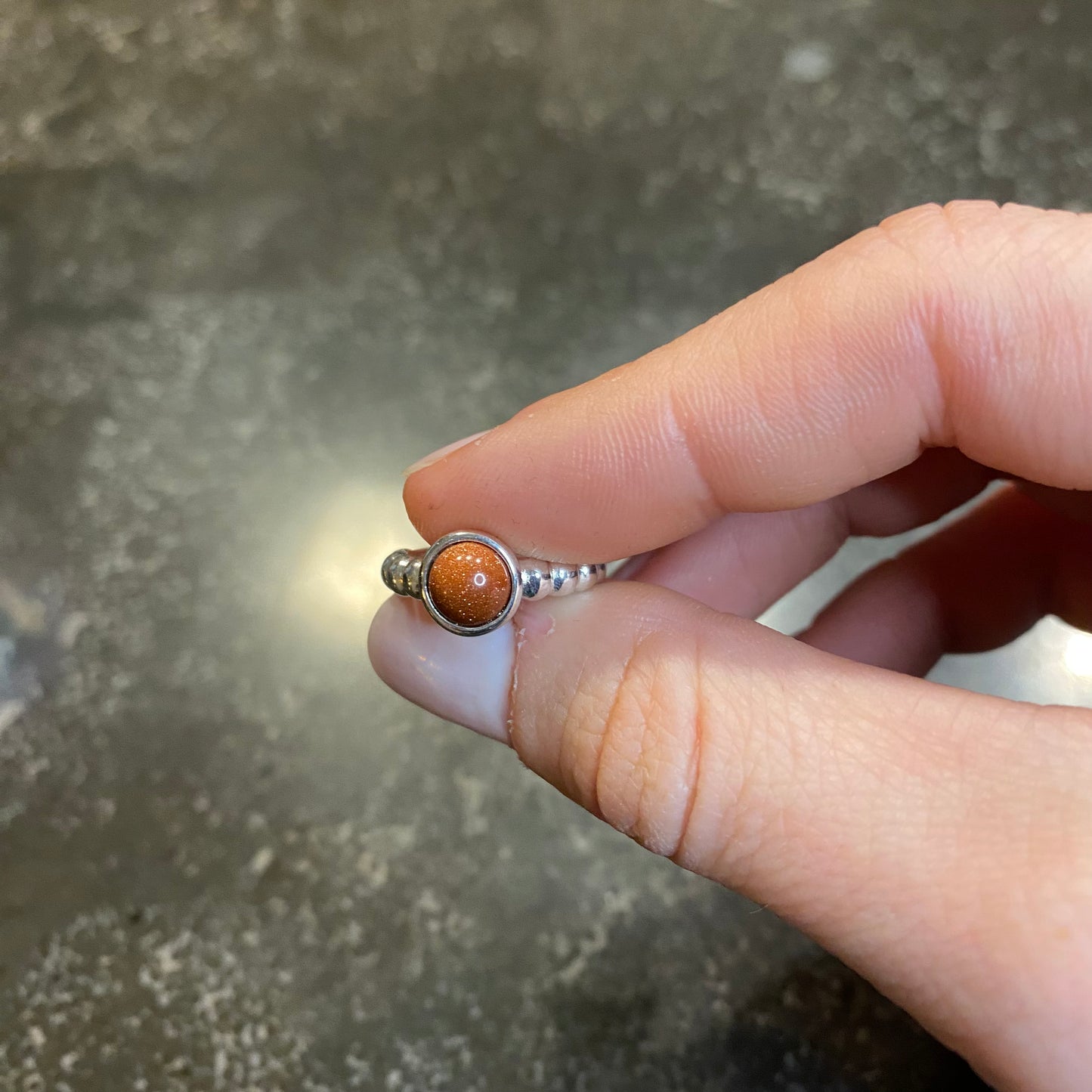 Sunstone Mini Ring