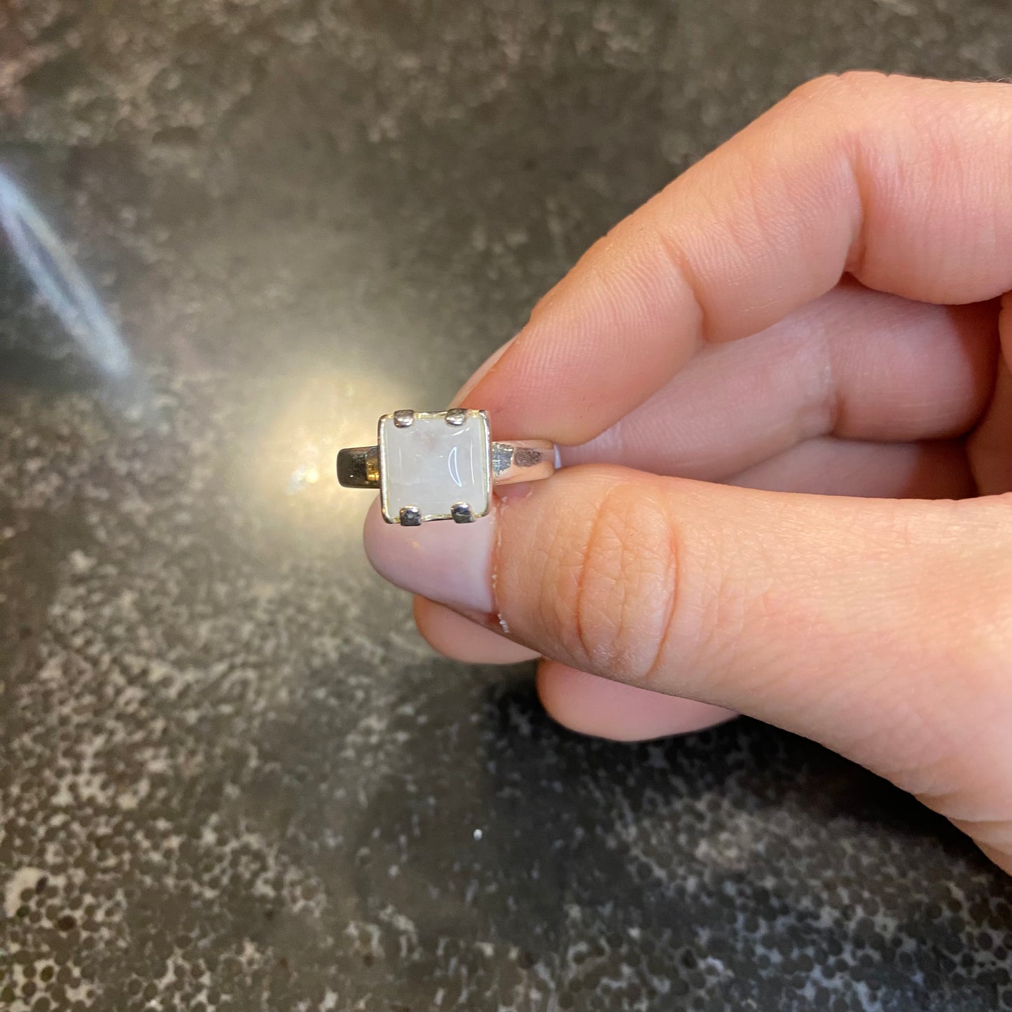 White Quartz Ring
