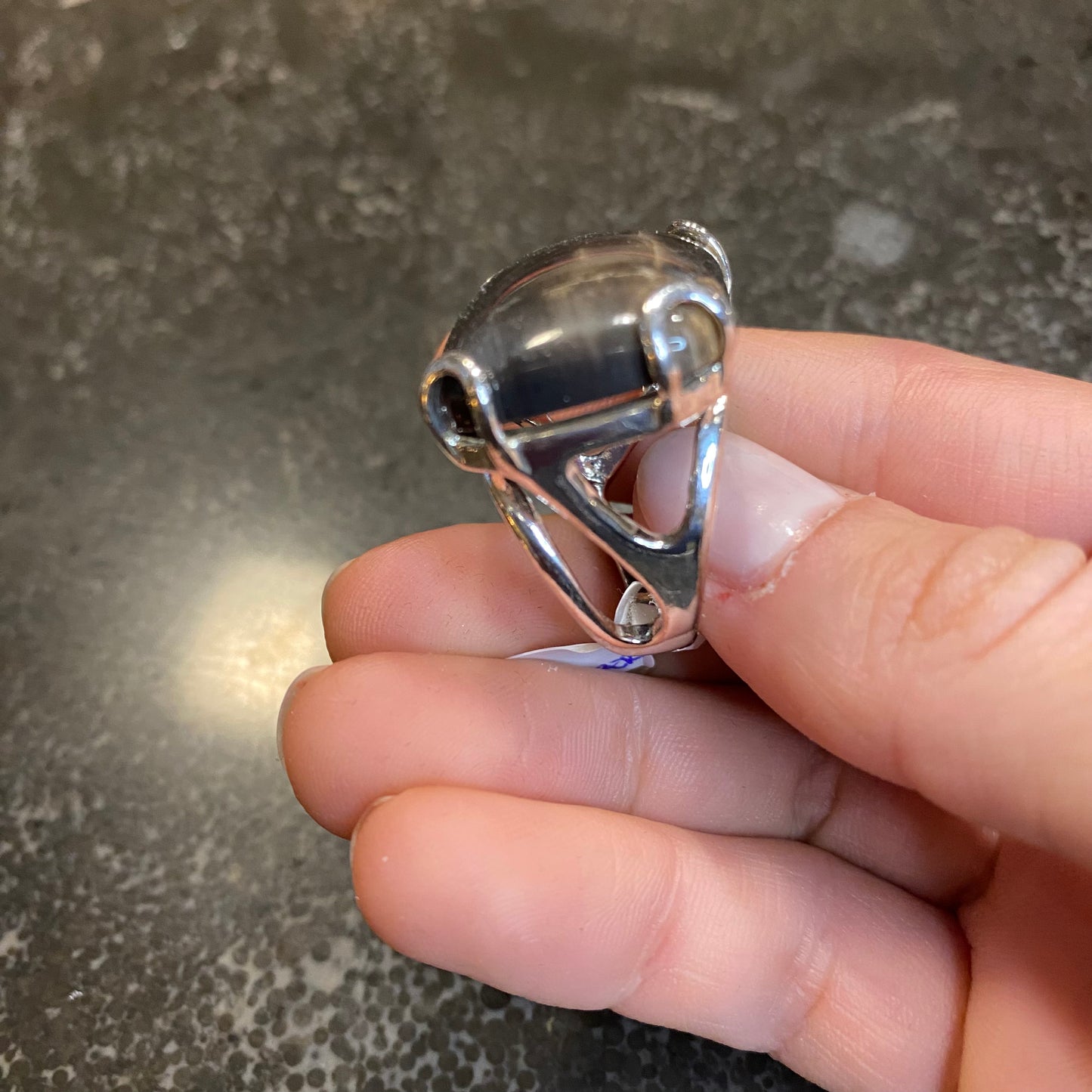 Polychrome Jasper Cushion Ring