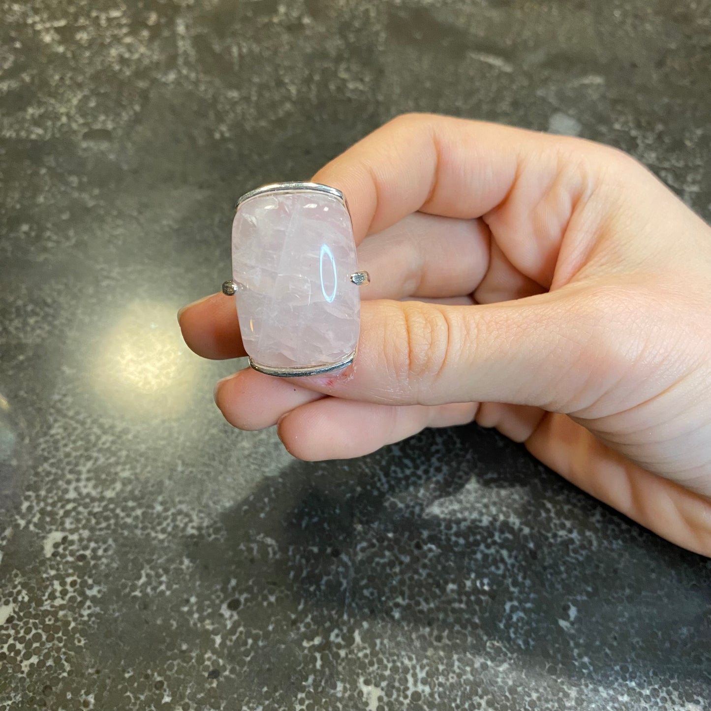 Rose Quartz Ring