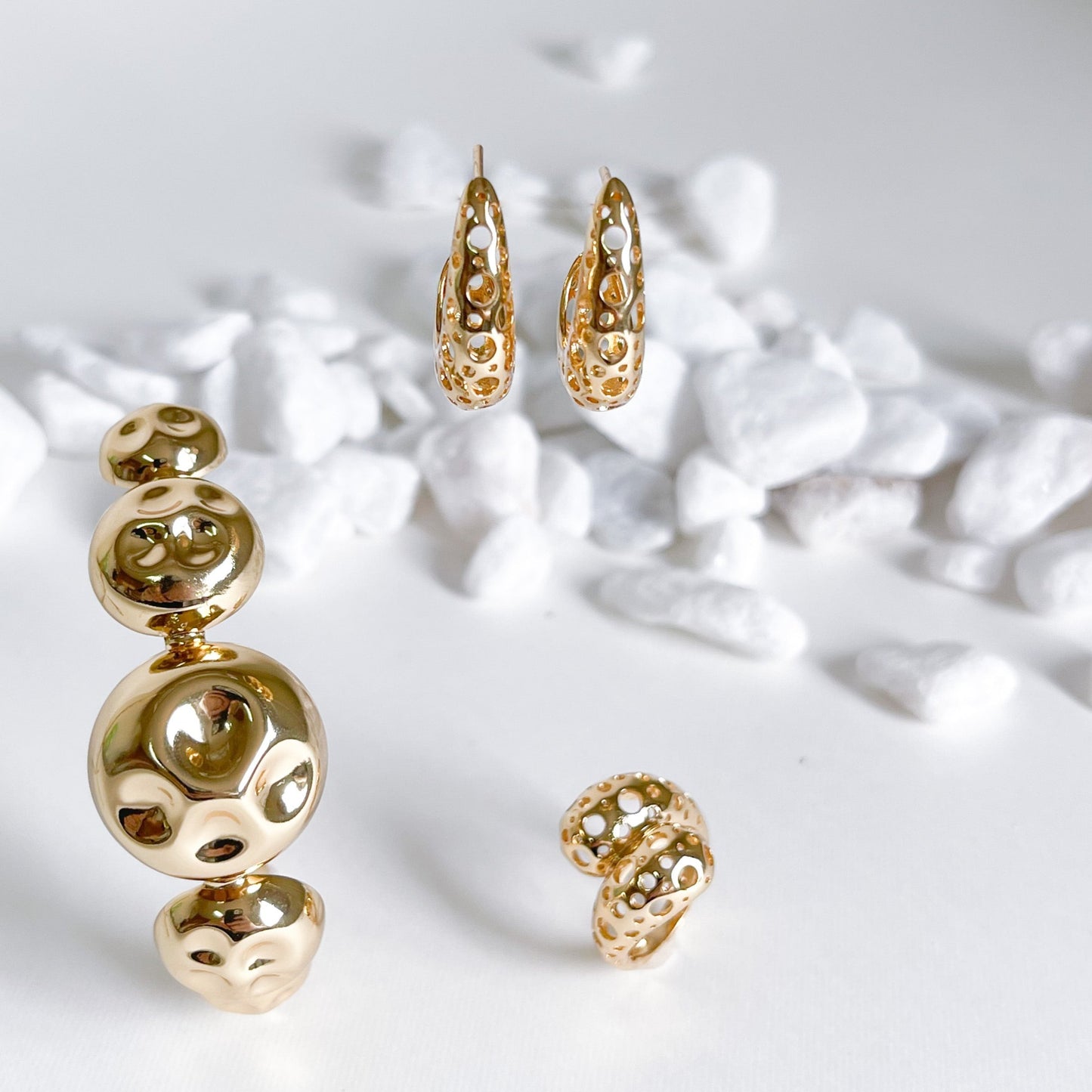 Lunar Hoop Earrings