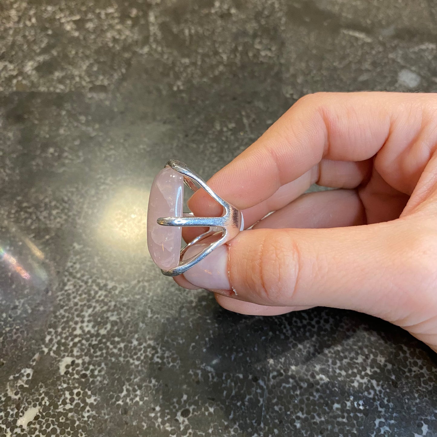 Rose Quartz Ring