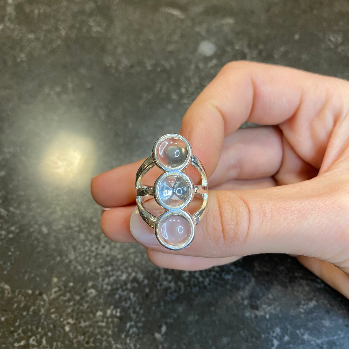 3 Tall Circles Ring