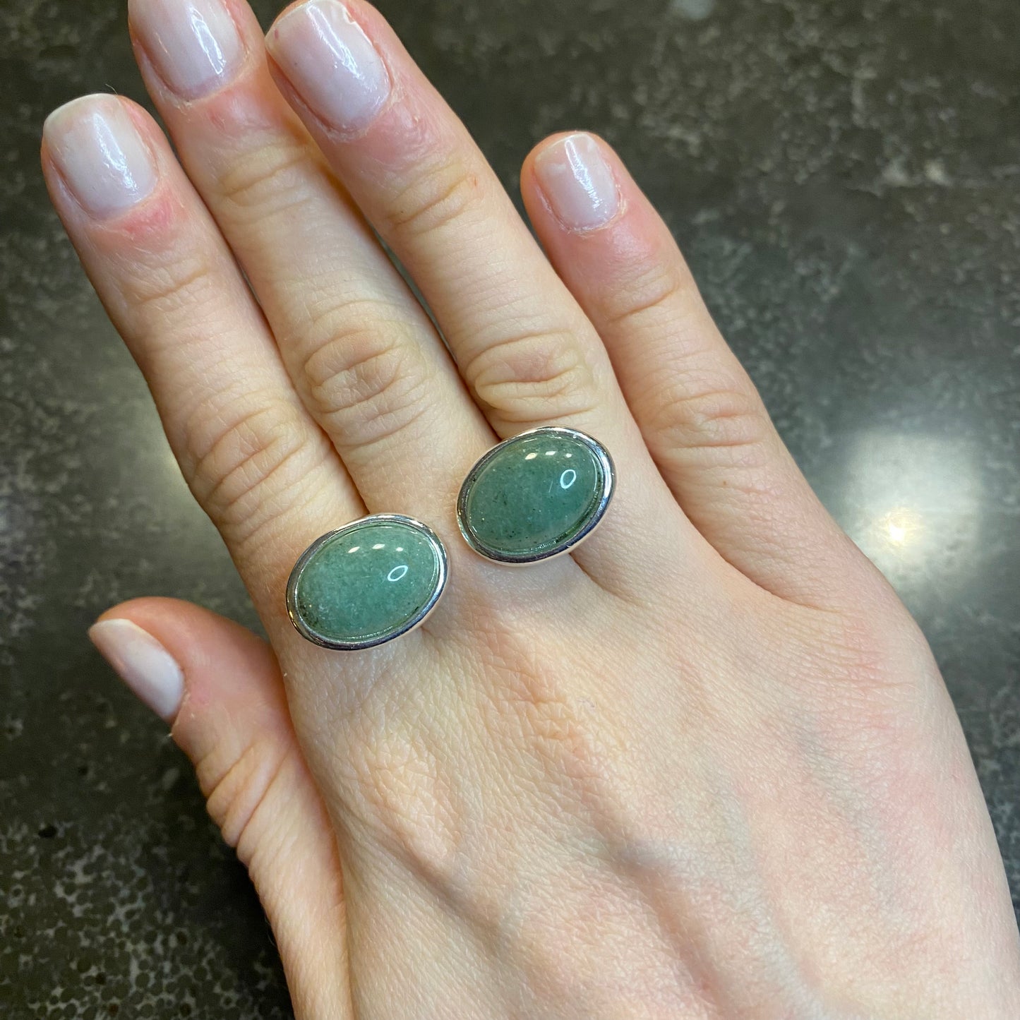 Duo Oval Stones Ring