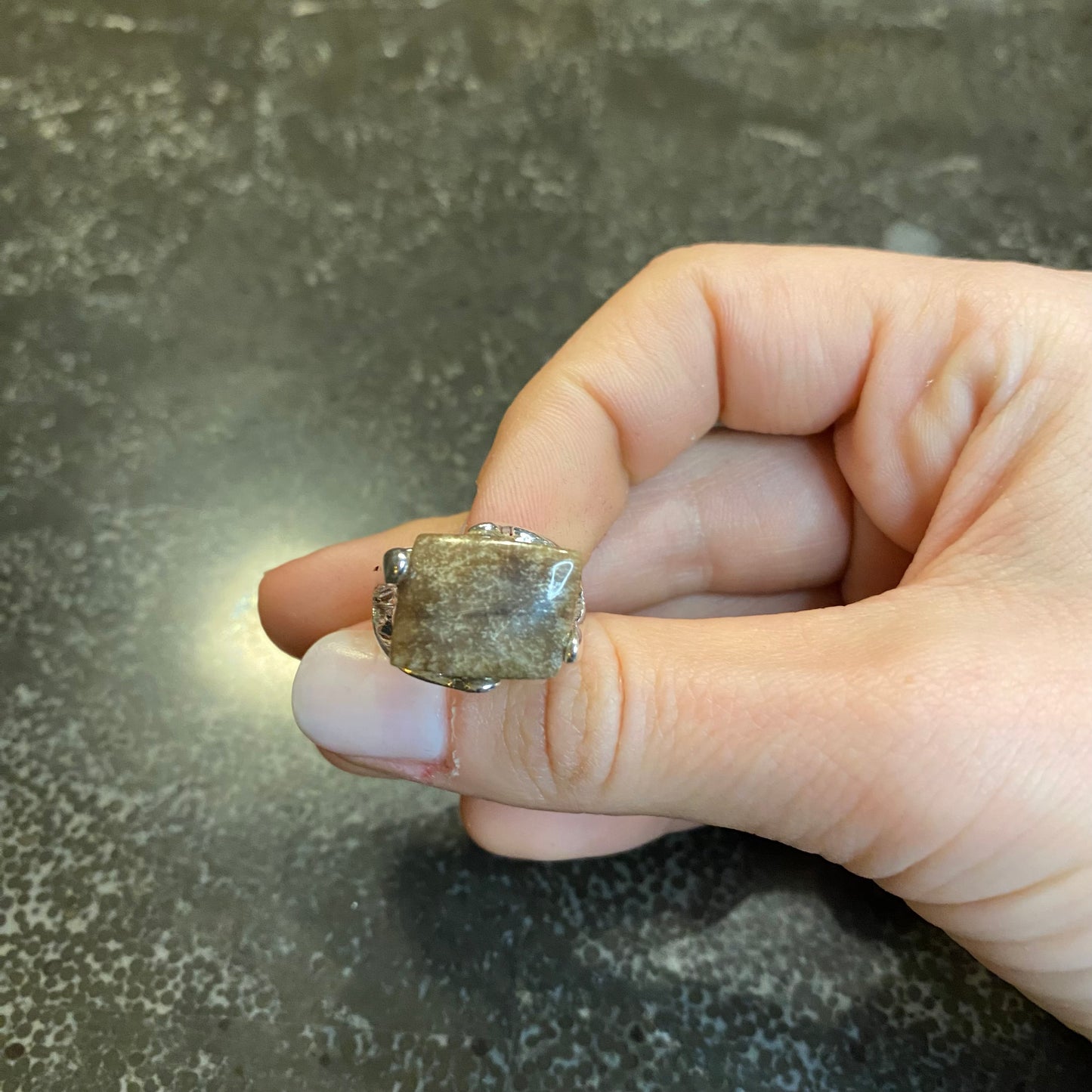 Polychrome Jasper Ring