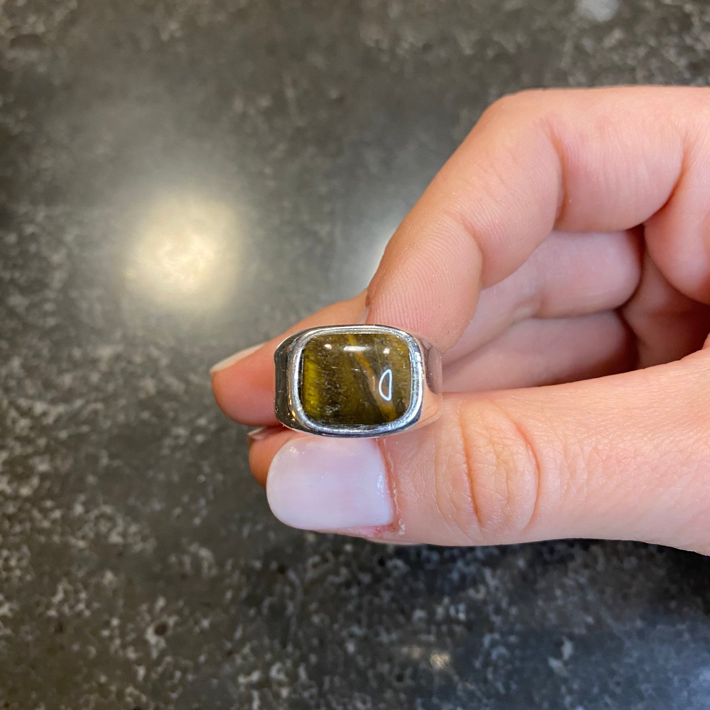 Polychrome Jasper Ring