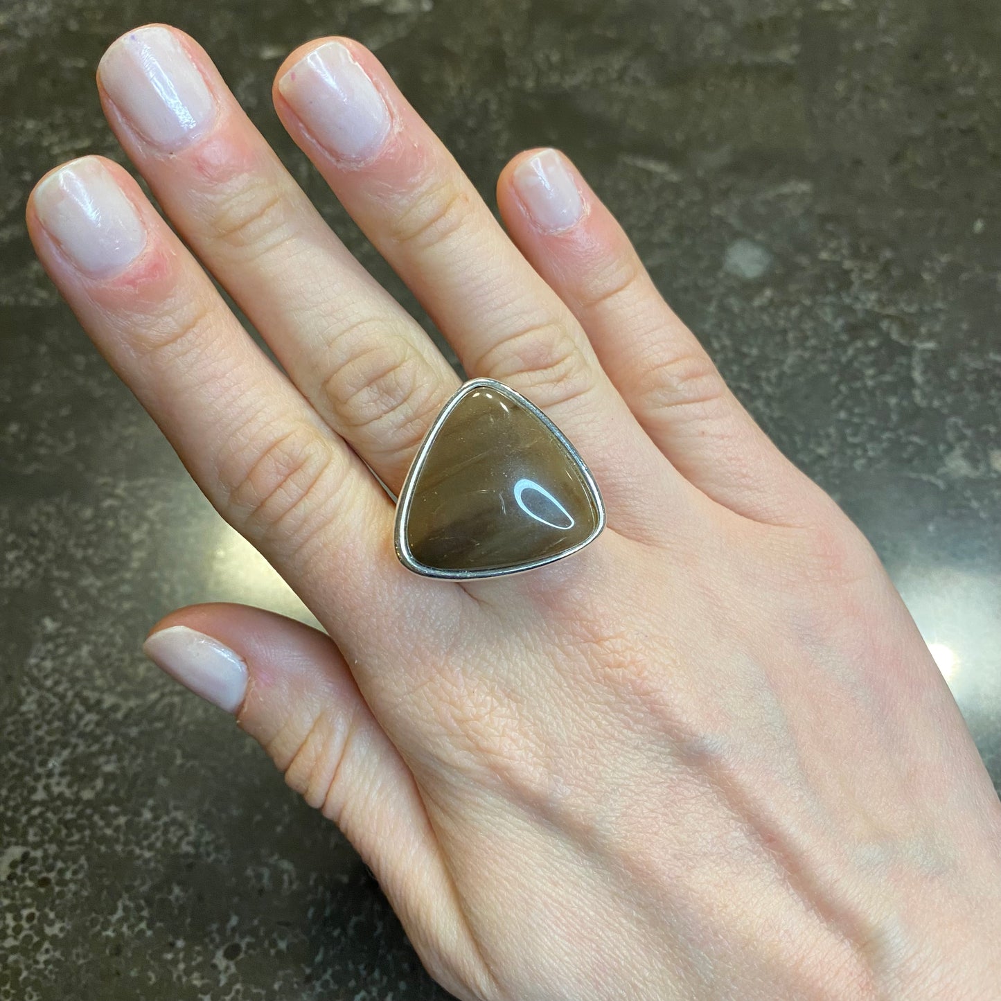 Polychrome Jasper Statement Ring