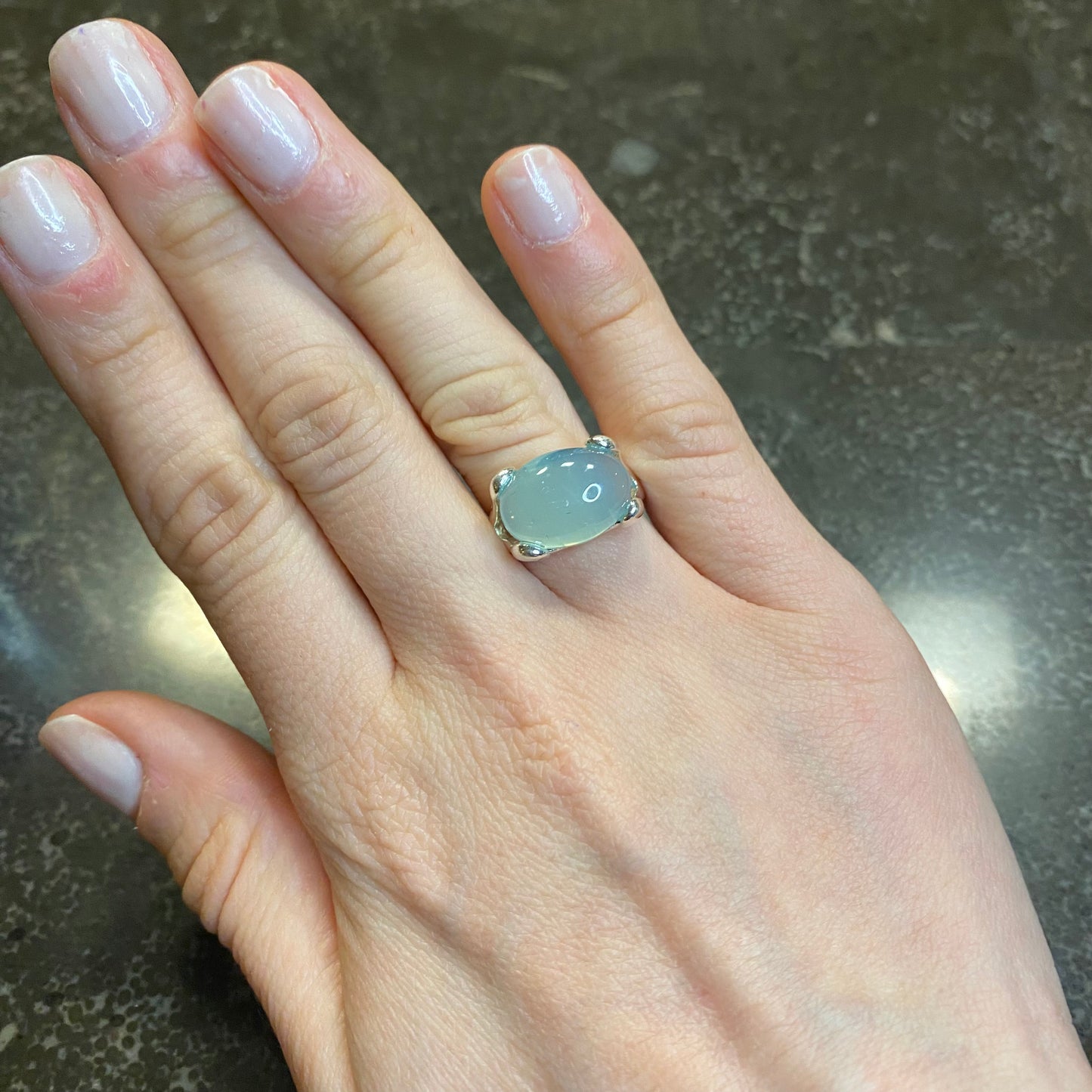 Small Oval Cabochon Ring