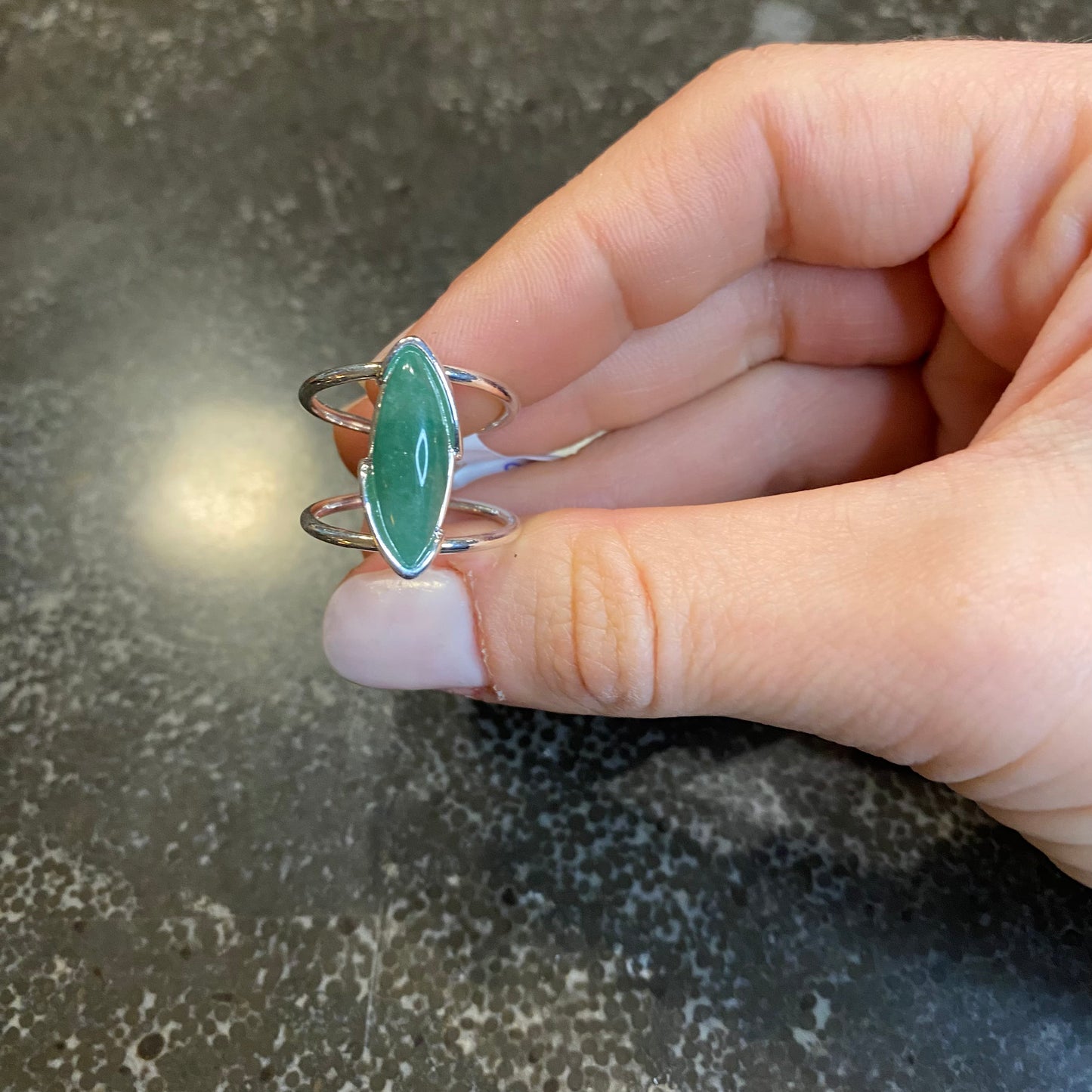 Green Quartz Ring