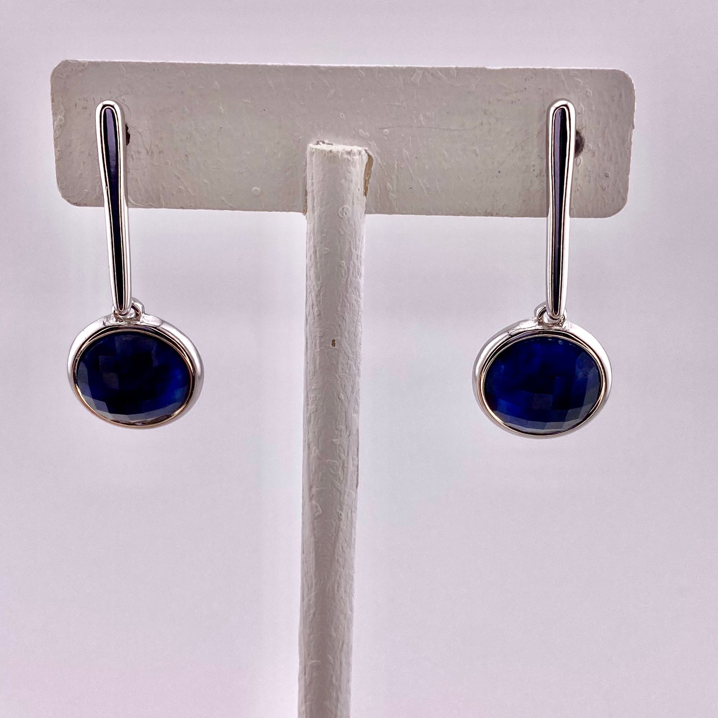 Faceted Sodalite Earrings
