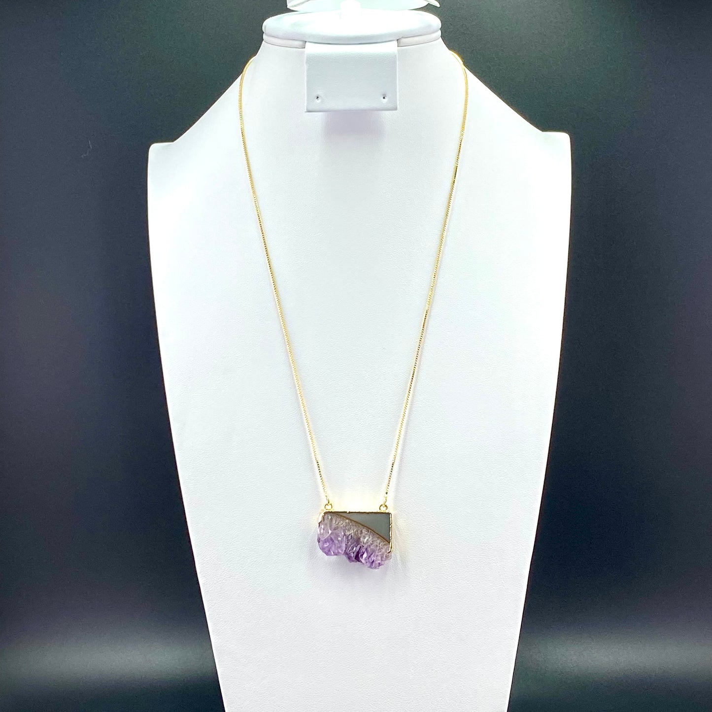 Amethyst Druse Necklace