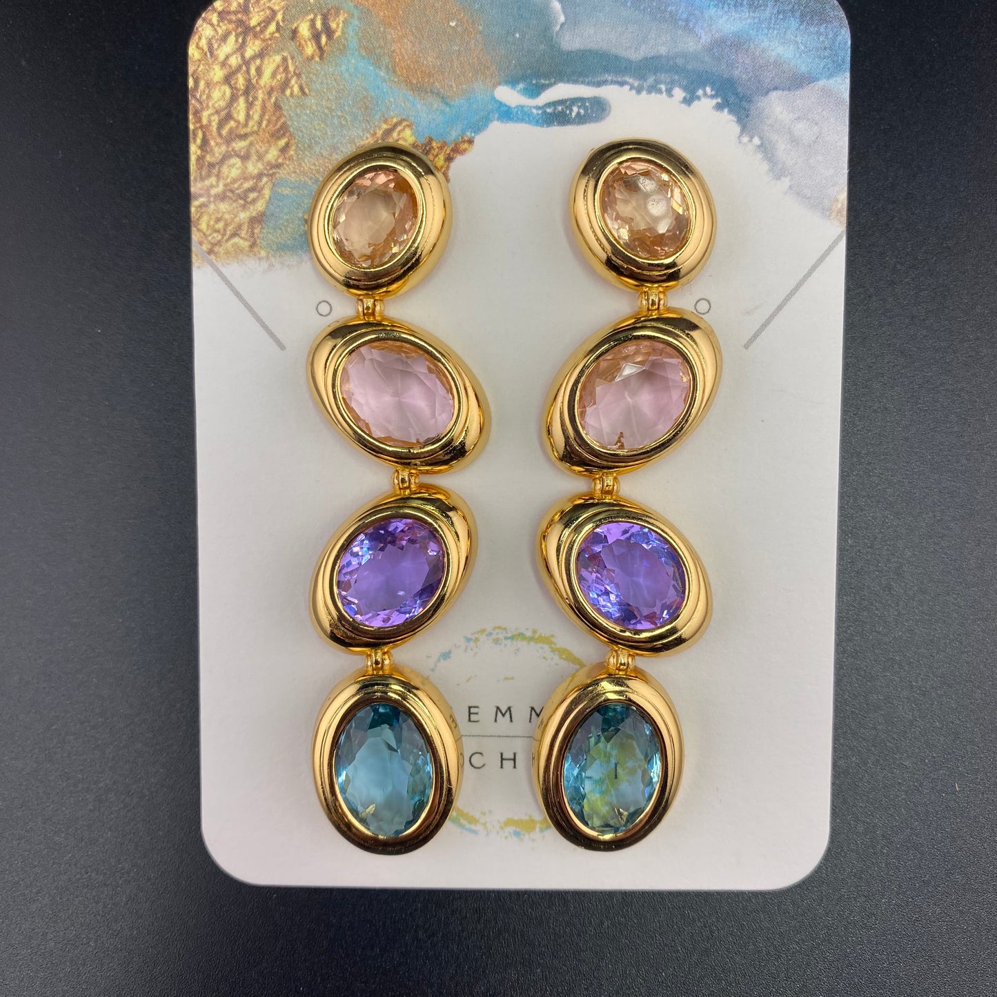 Dangle Ovals Earring