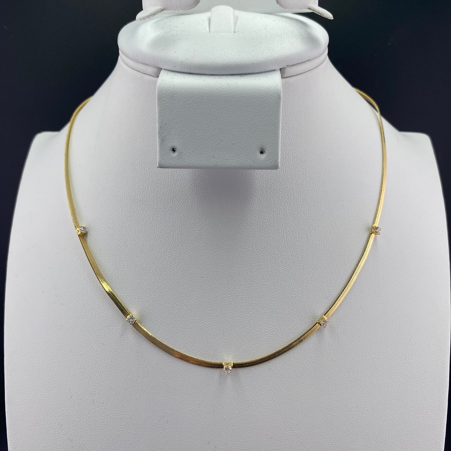 Zirconia Light Points Choker