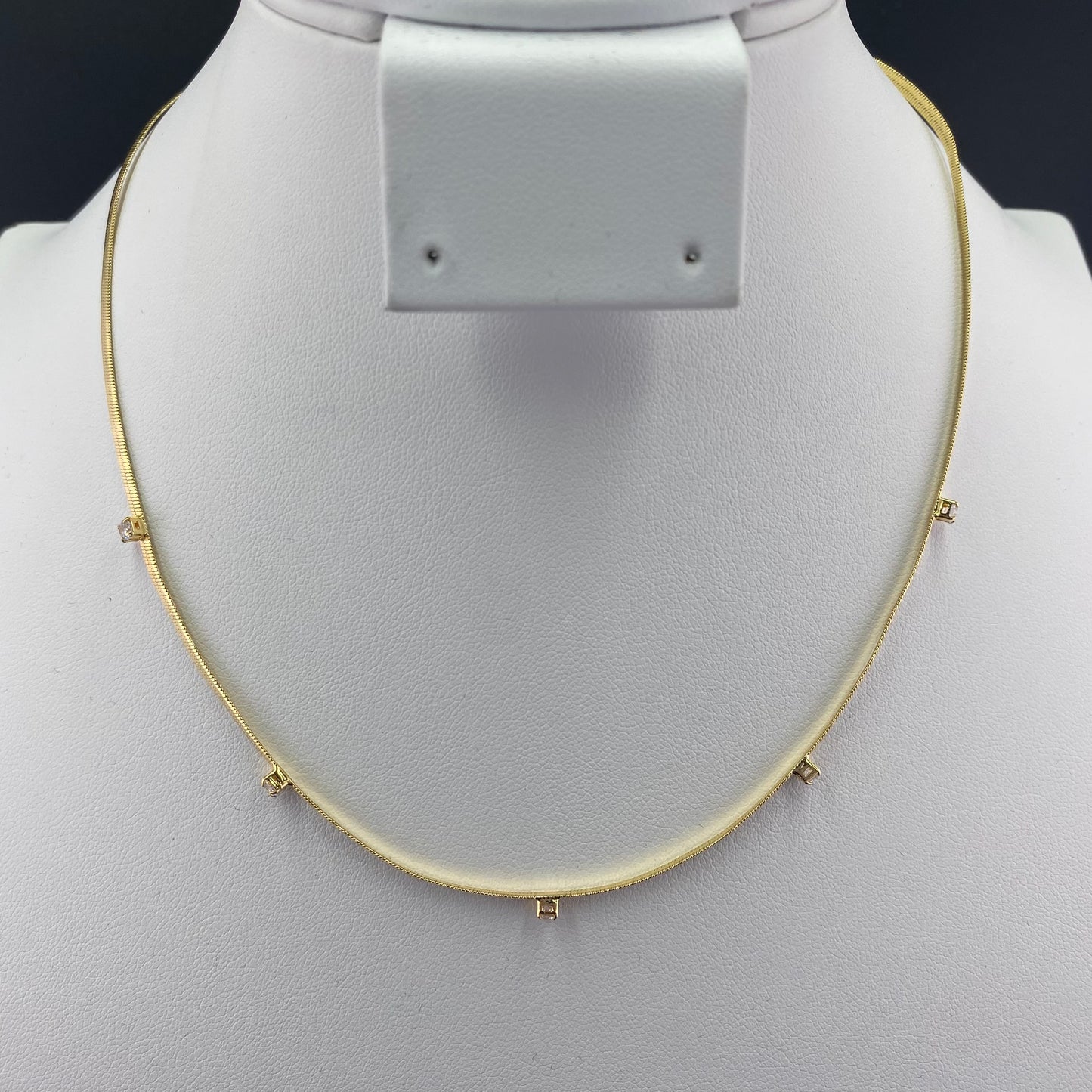 Zirconia Light Points Choker