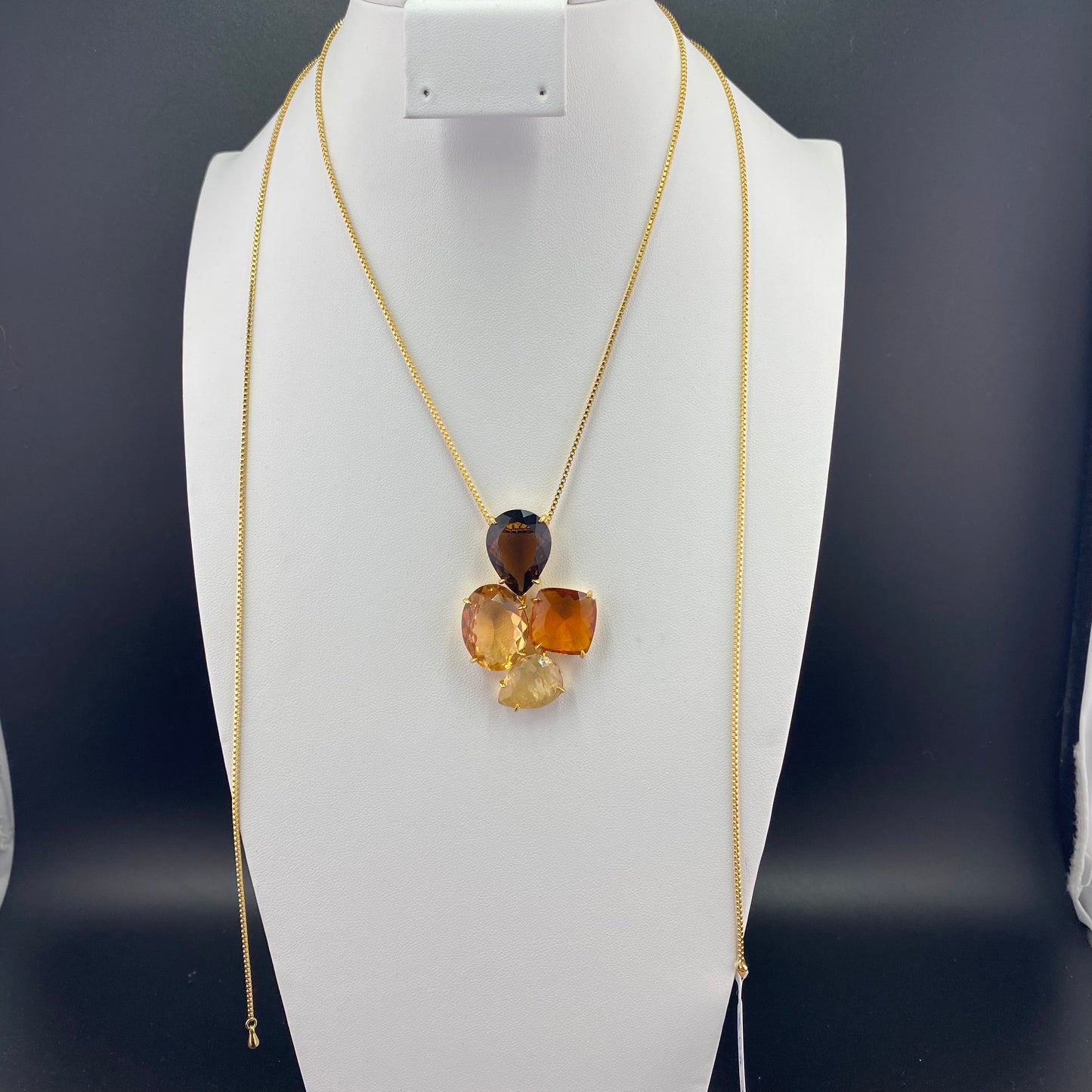 Dark Eve 4 Stones Necklace