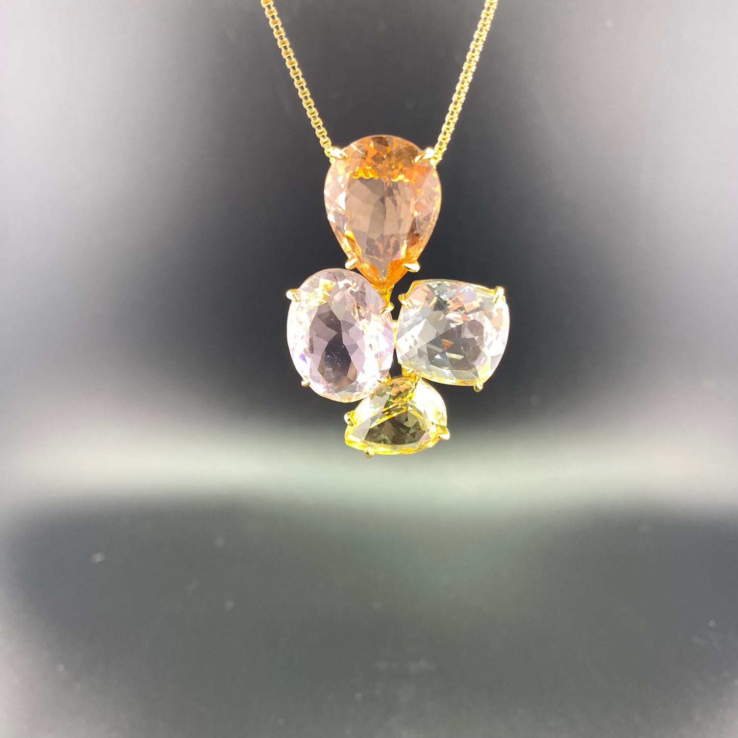 Eve 4 Stones Necklace