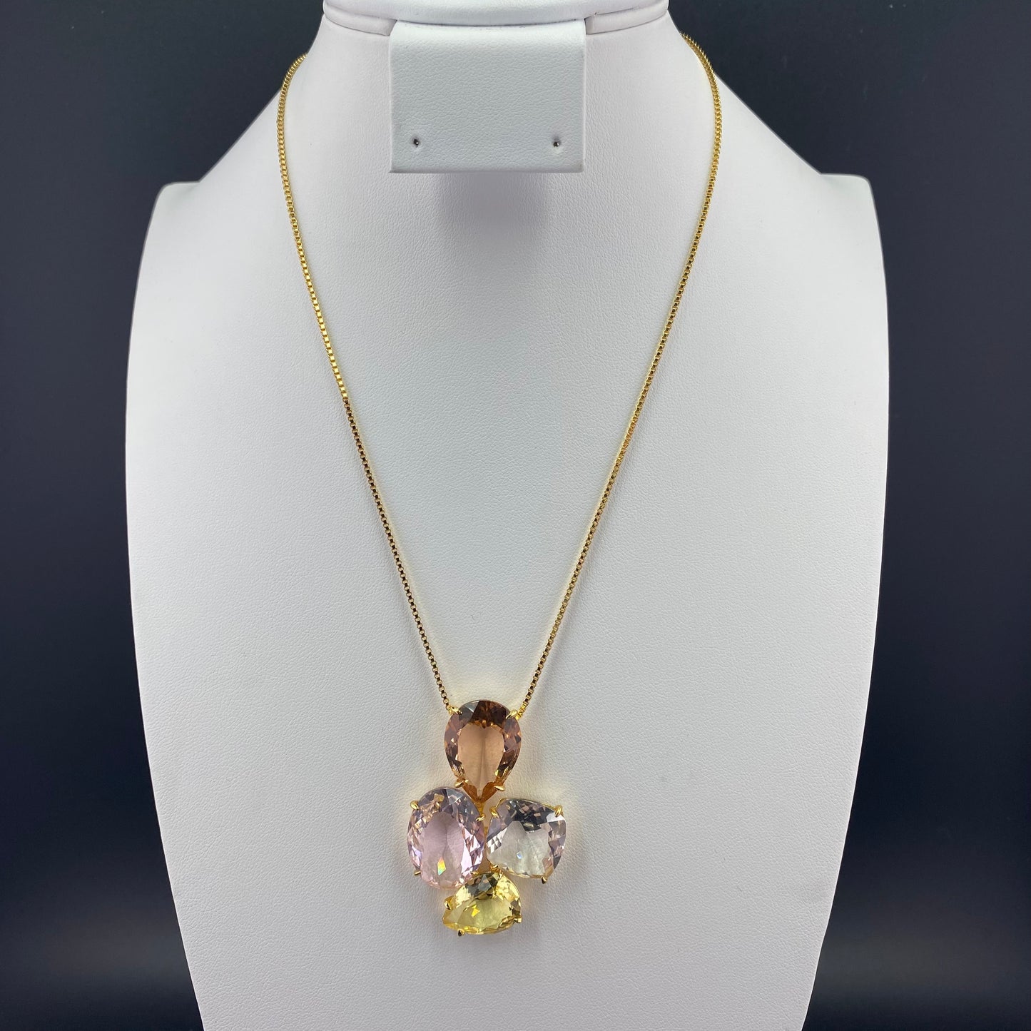 Eve 4 Stones Necklace