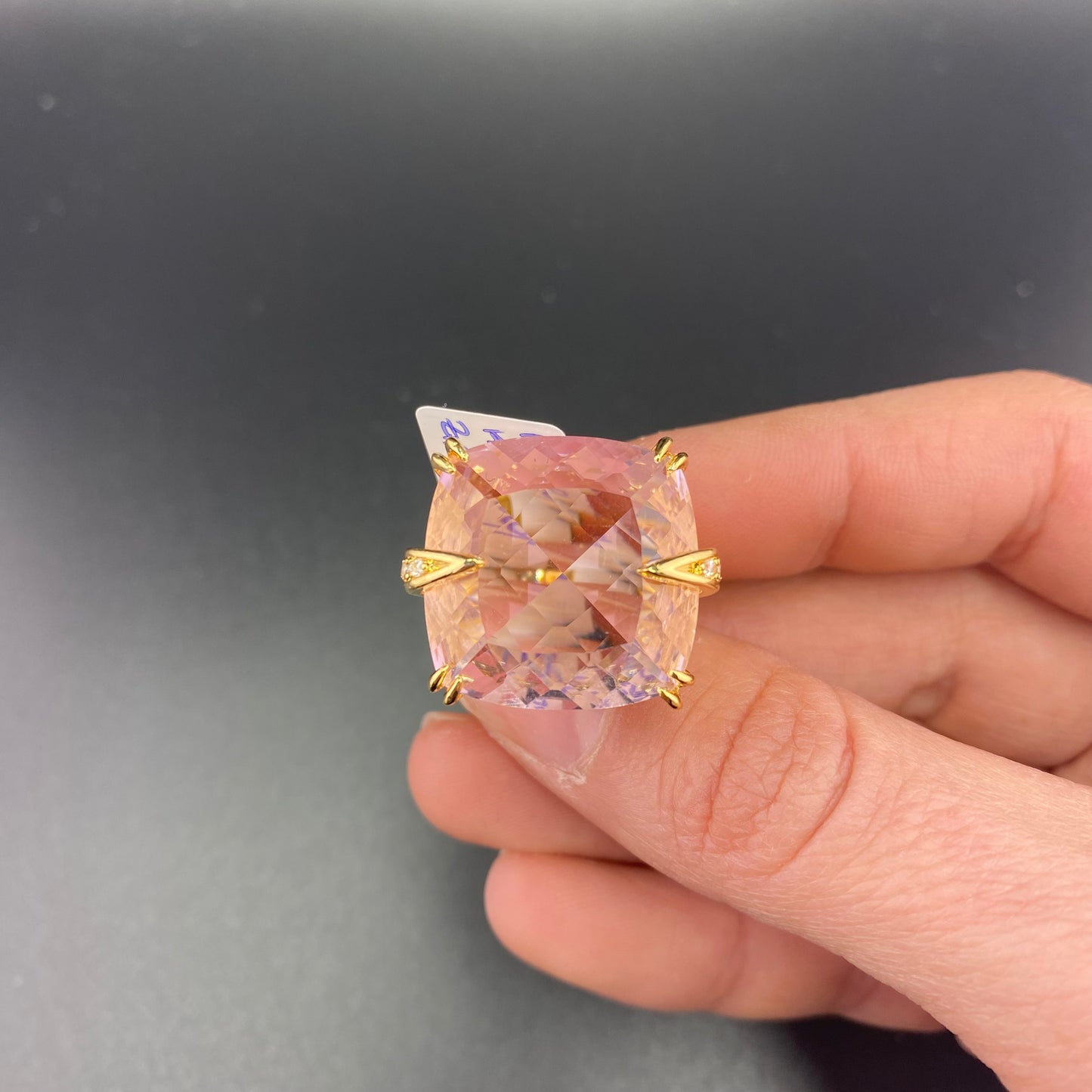 Reconstituted Kunzita Ring