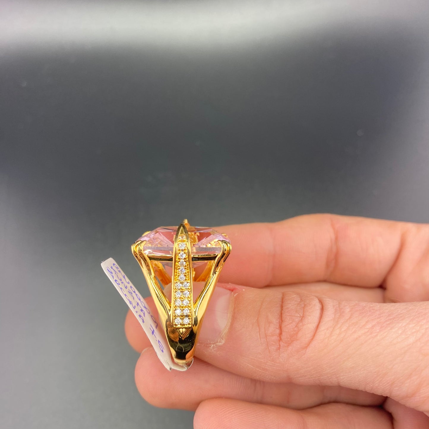 Reconstituted Kunzita Ring