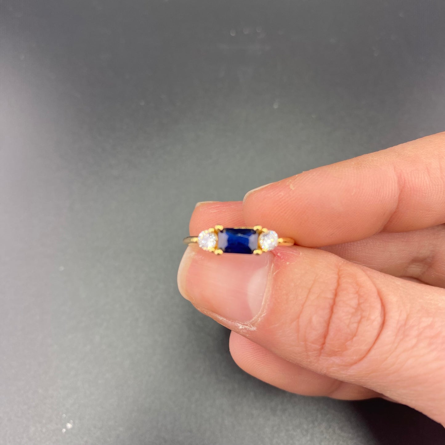 Delicate Baguette Ring