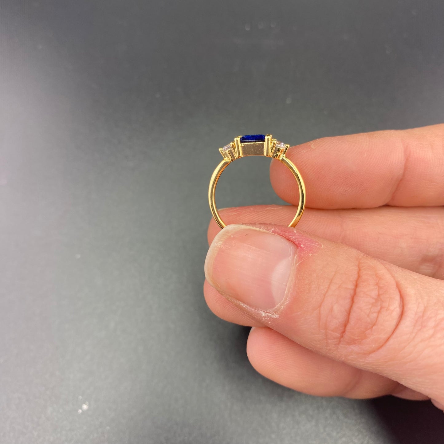 Delicate Baguette Ring
