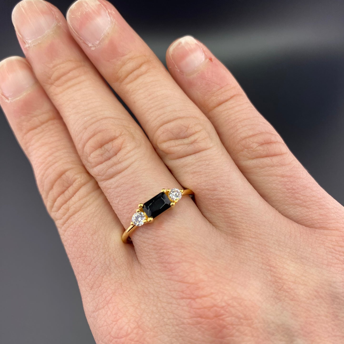 Delicate Baguette Ring