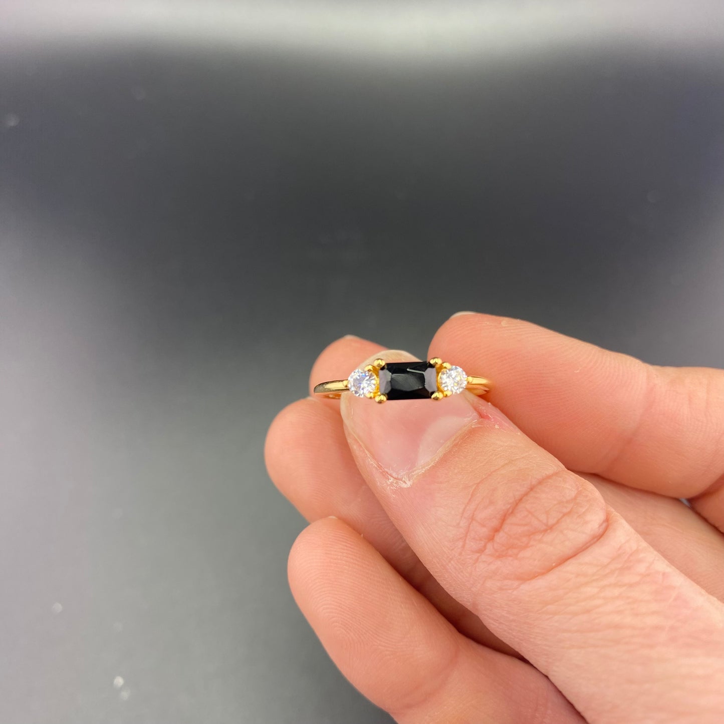 Delicate Baguette Ring
